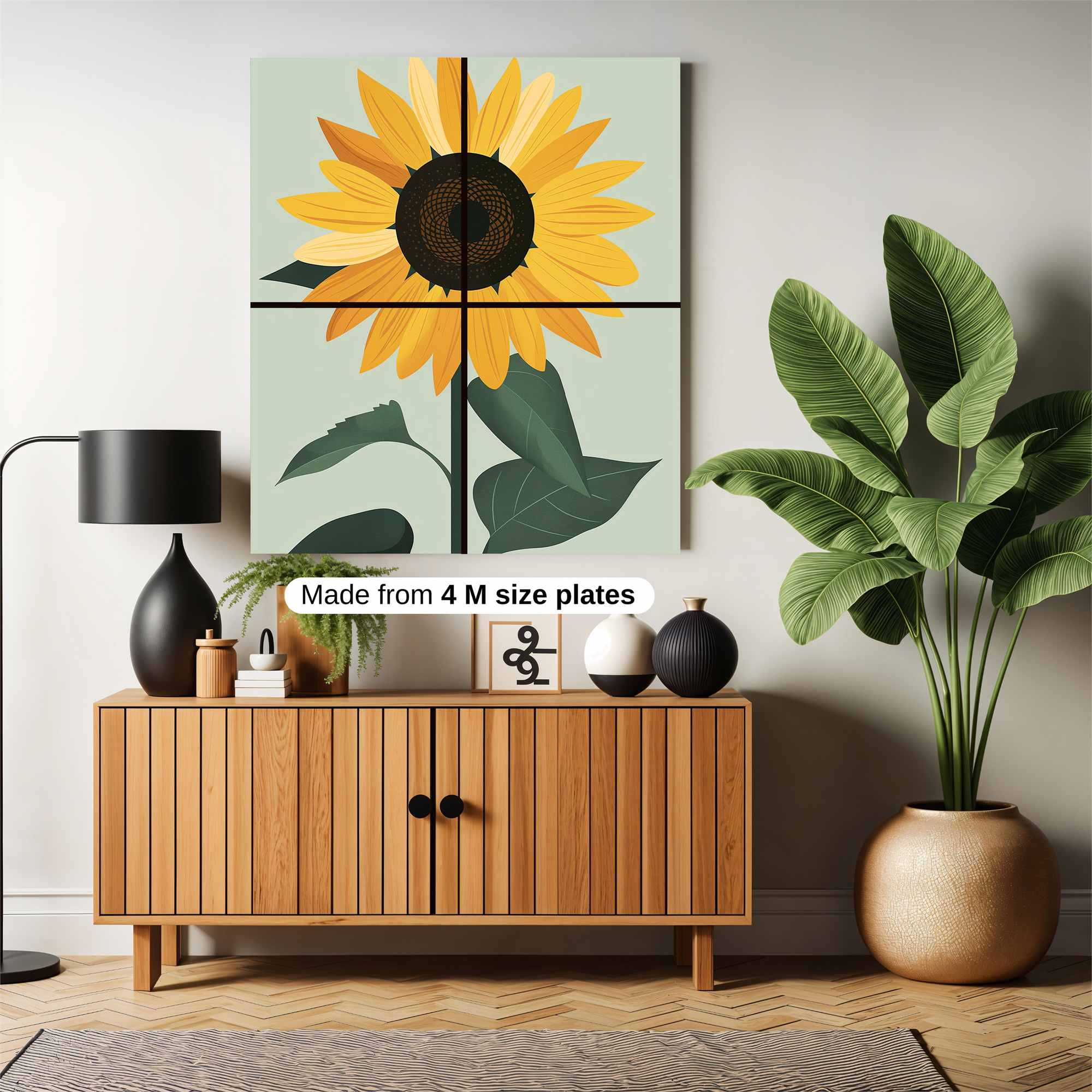 Sunflower Serenity Safe Wall Magnetic / M