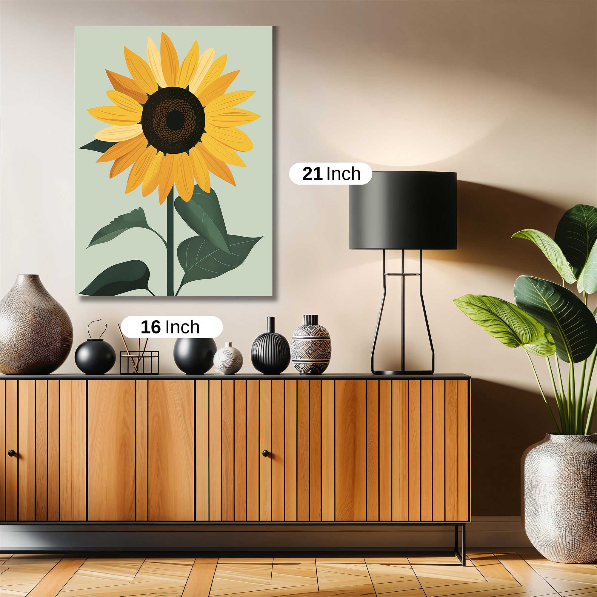 Sunflower Serenity Safe Wall Magnetic / M