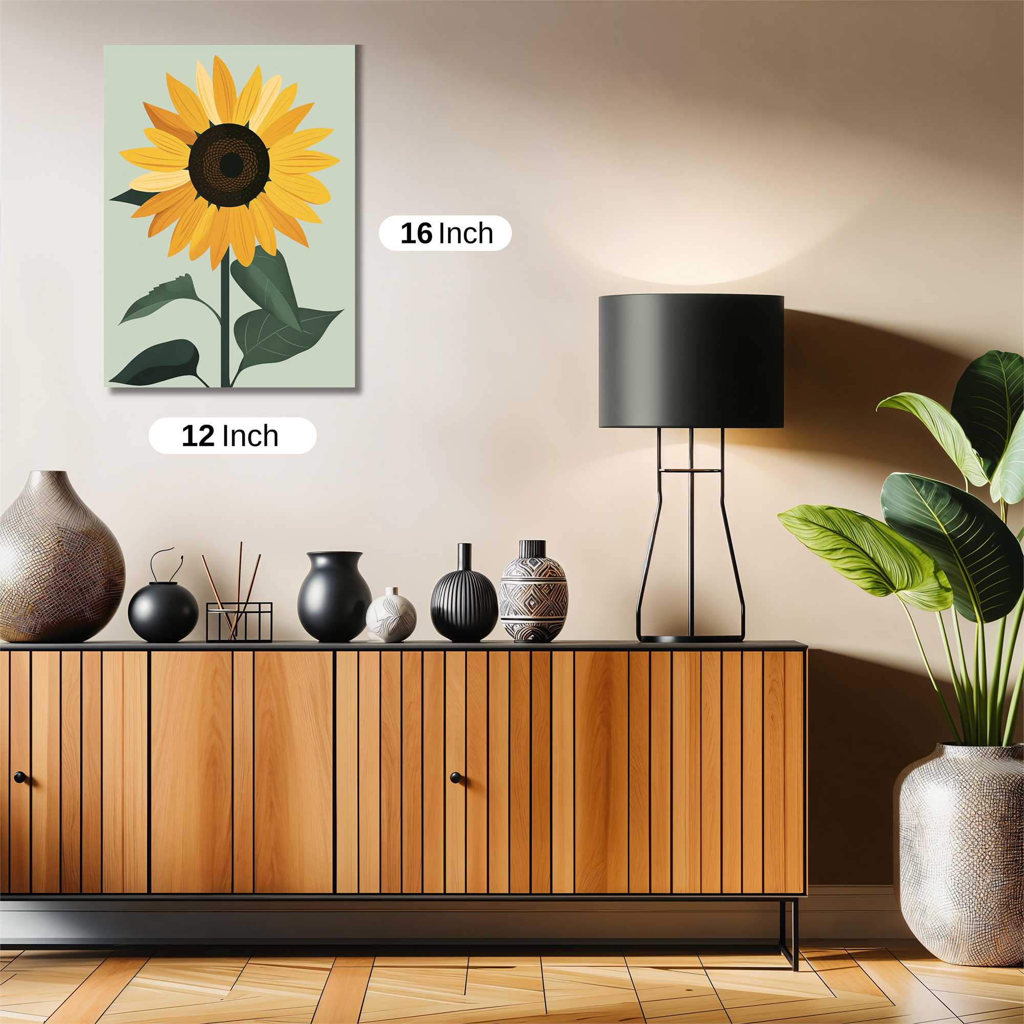 Sunflower Serenity Safe Wall Magnetic / M