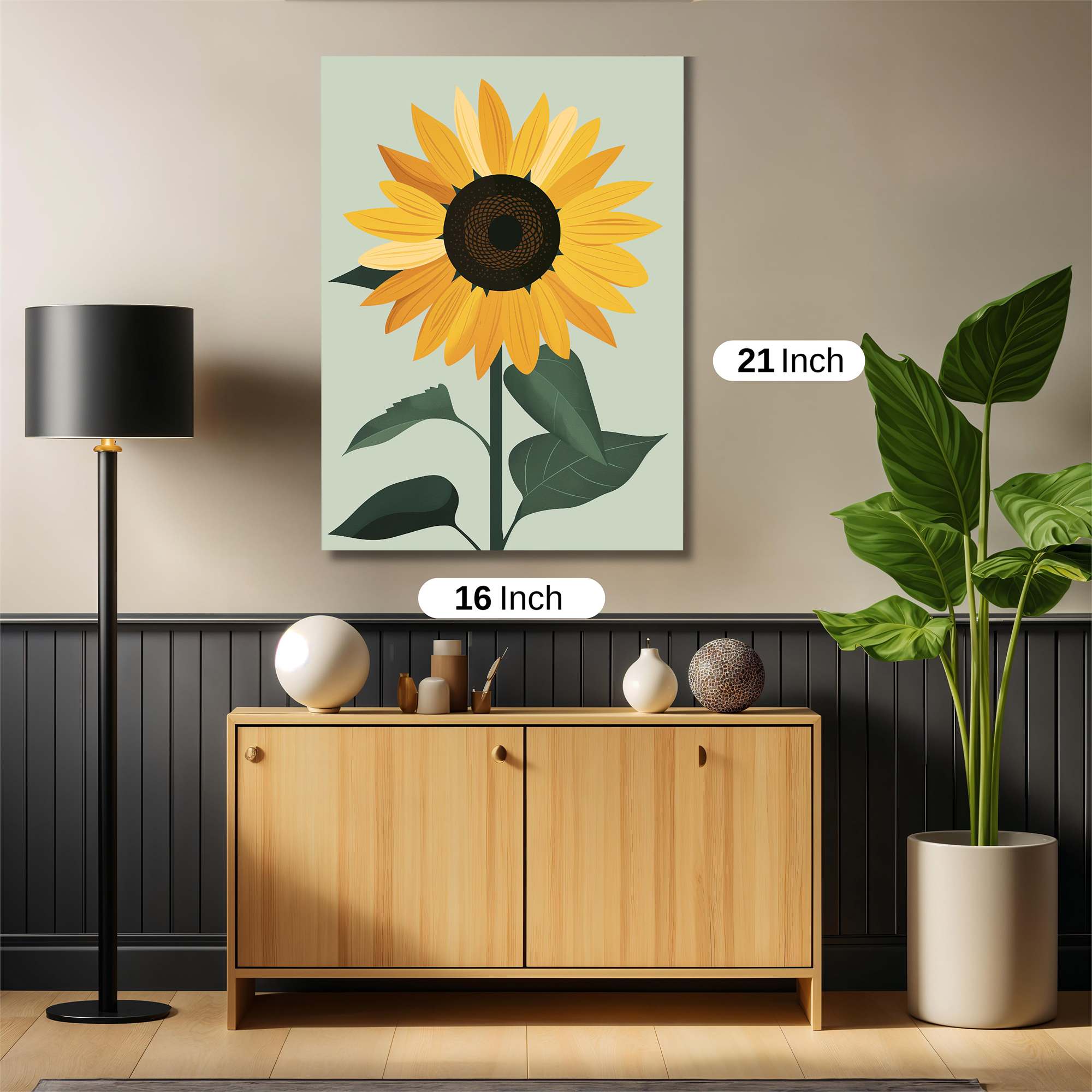 Sunflower Serenity Safe Wall Magnetic / M