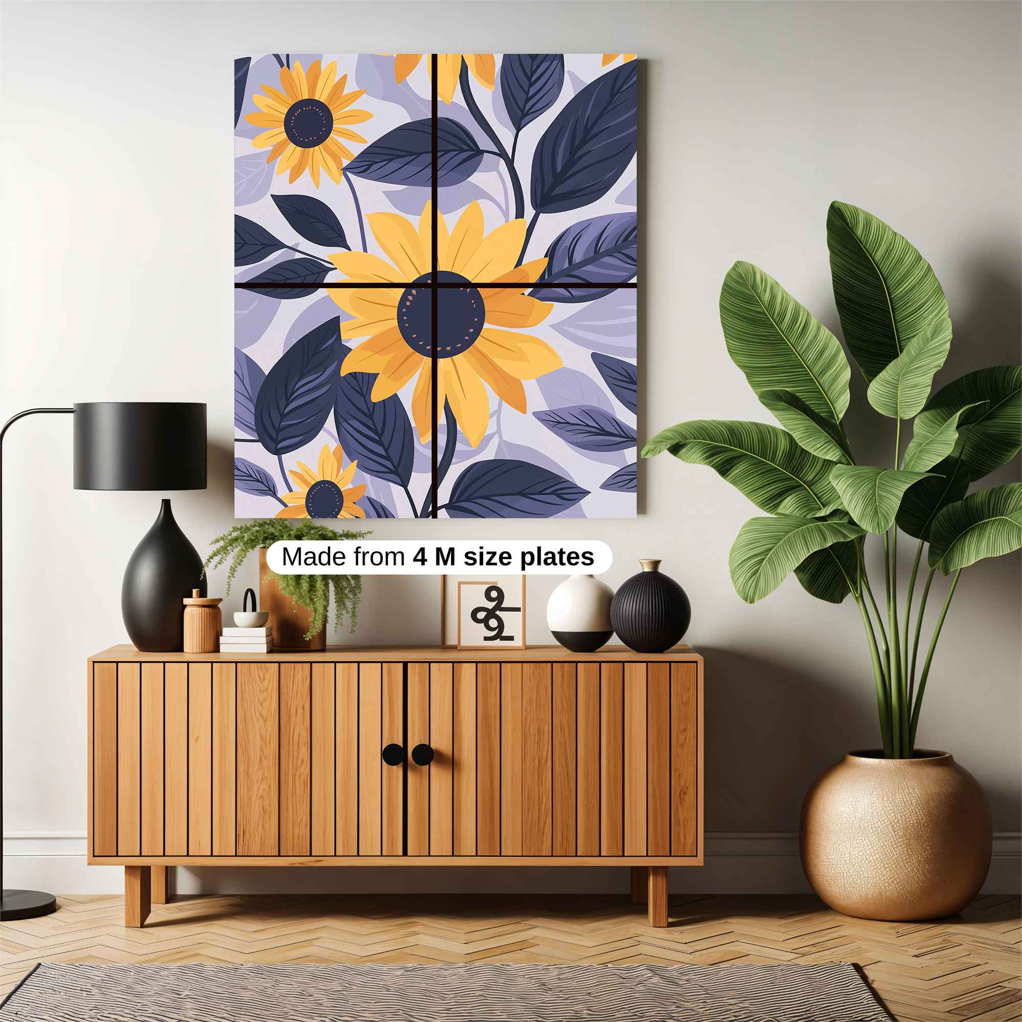 Sunflowers Serene Safe Wall Magnetic / M