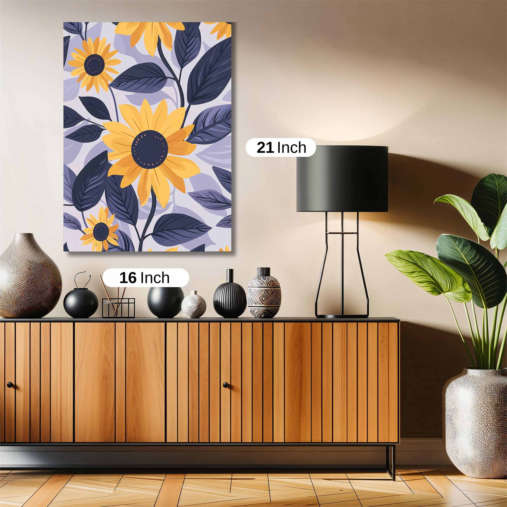 Sunflowers Serene Safe Wall Magnetic / M