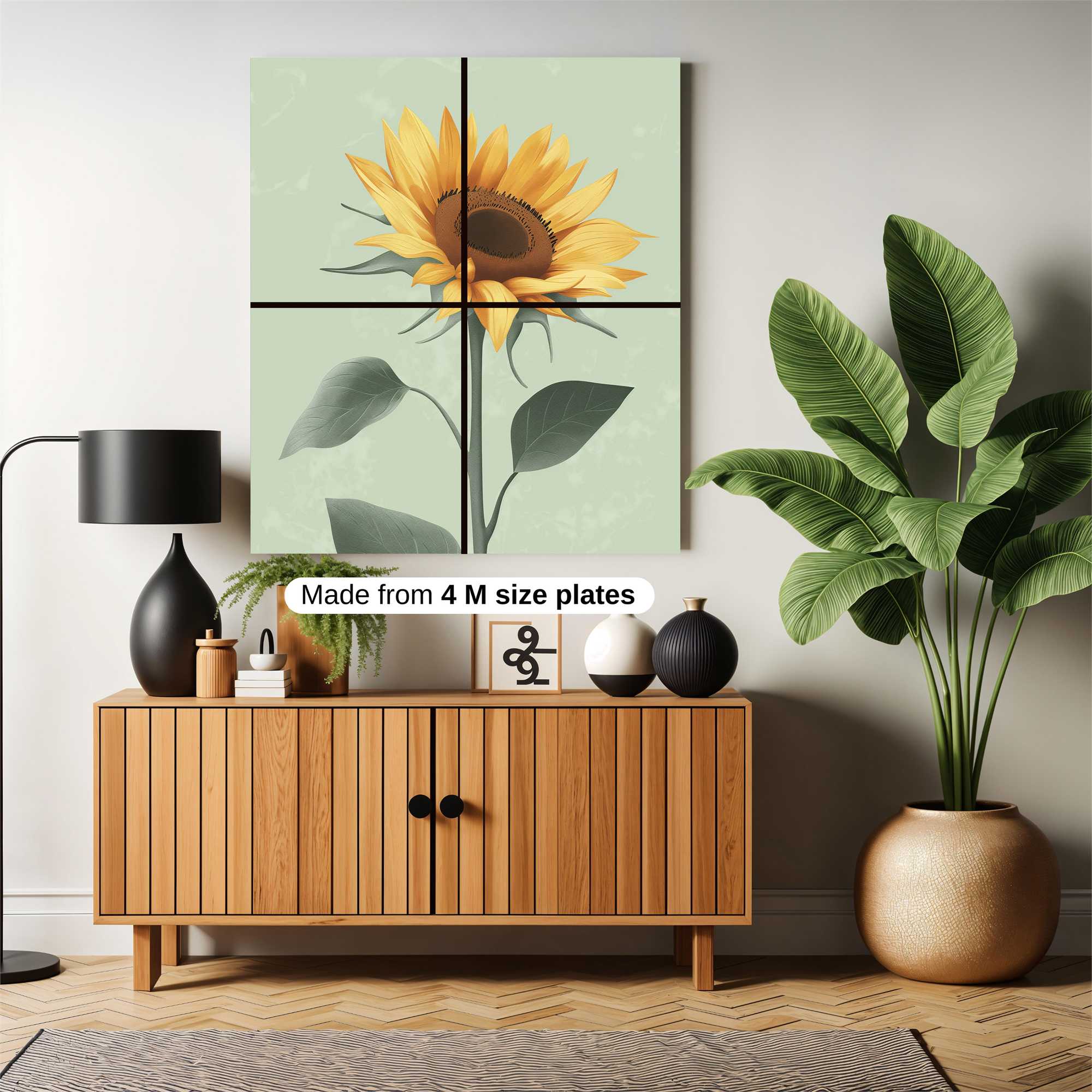 Sunflower Serenity Safe Wall Magnetic / M