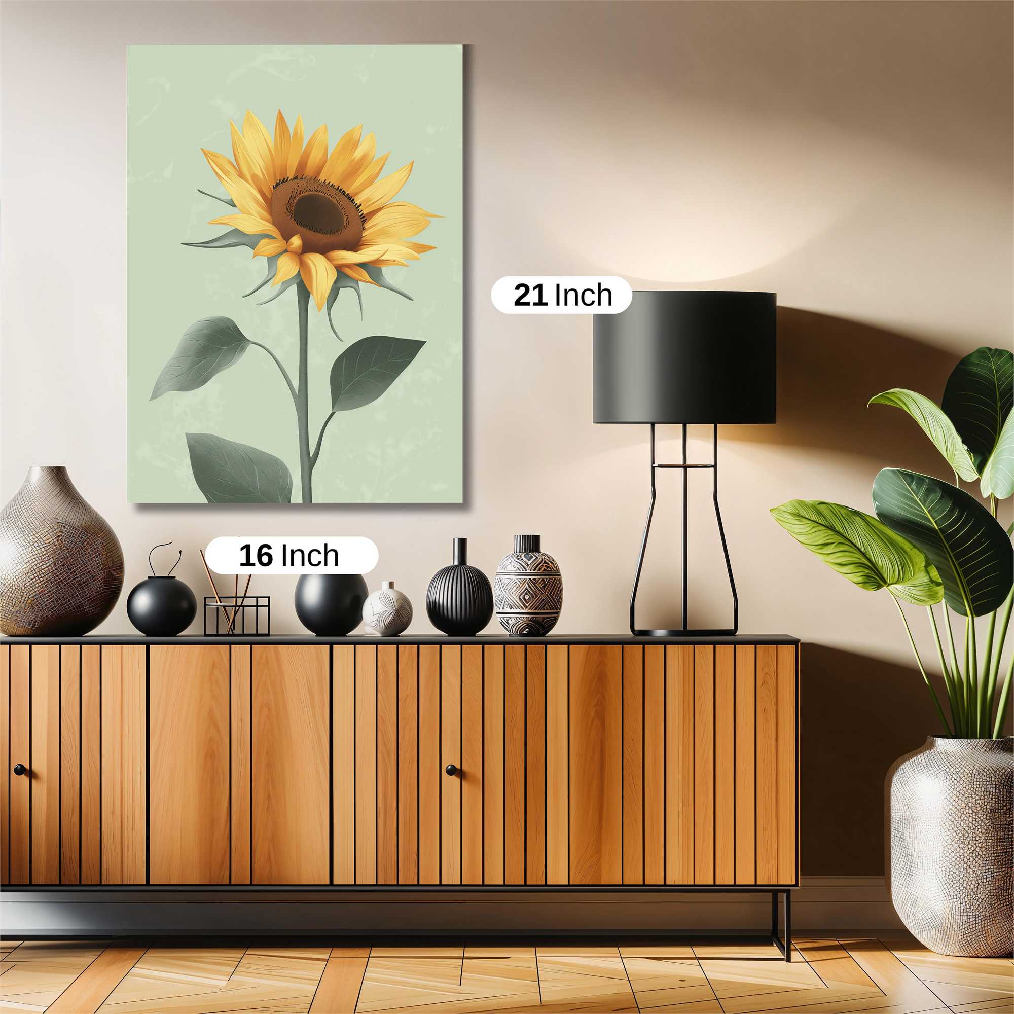Sunflower Serenity Safe Wall Magnetic / M