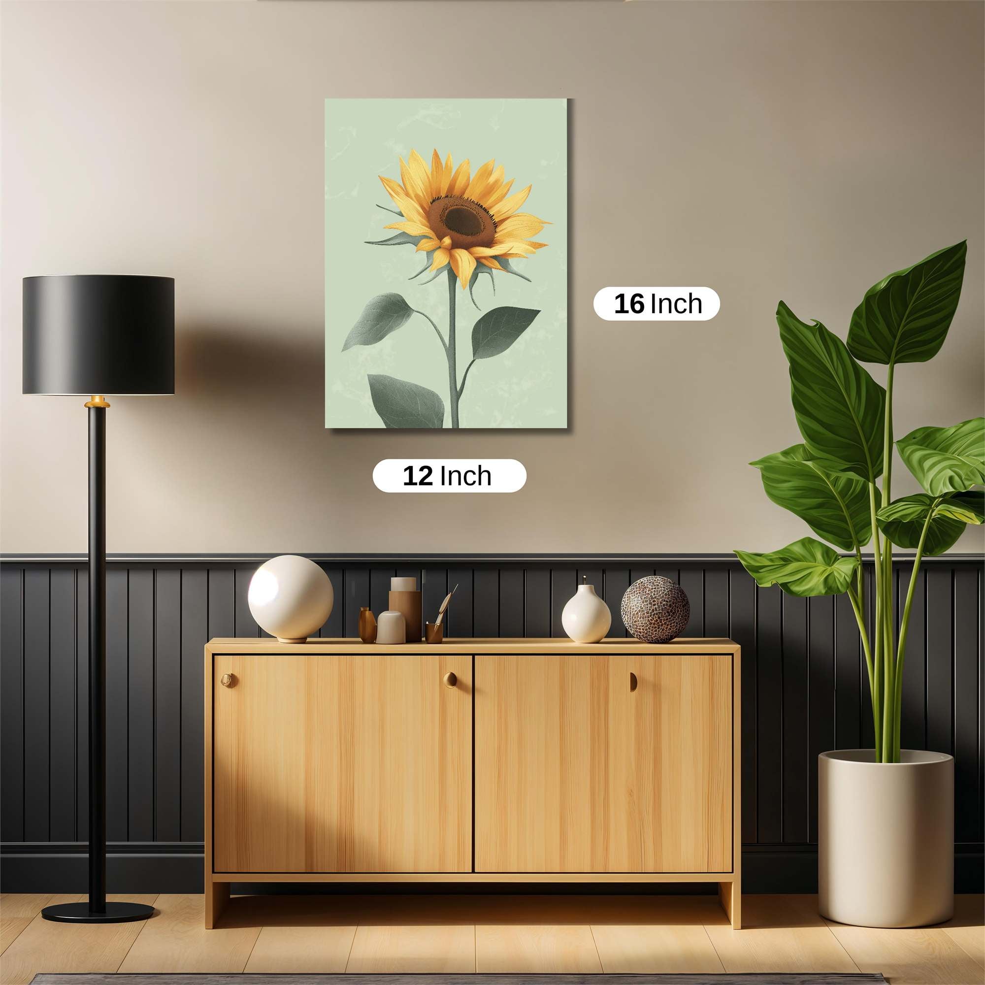 Sunflower Serenity Safe Wall Magnetic / M
