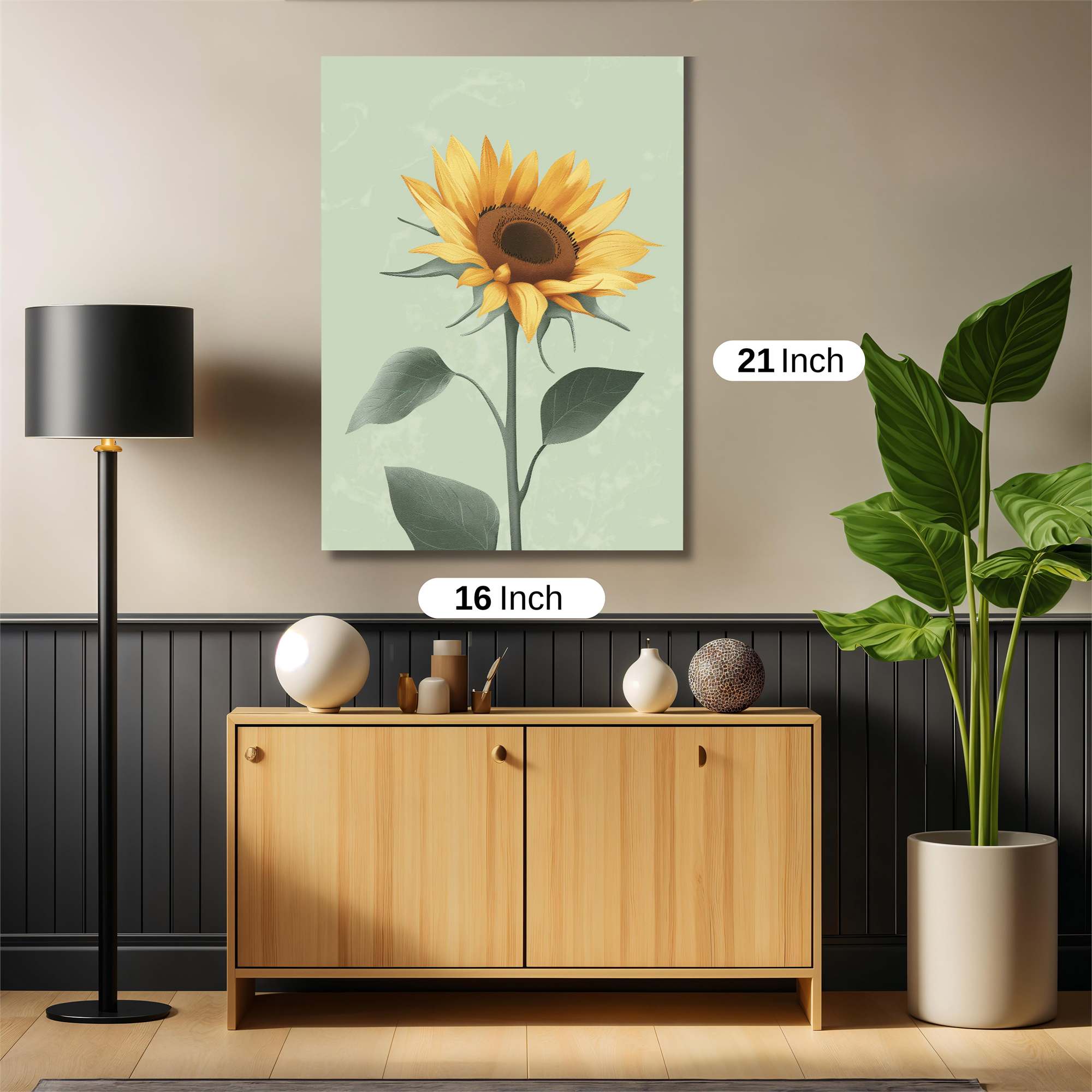 Sunflower Serenity Safe Wall Magnetic / M