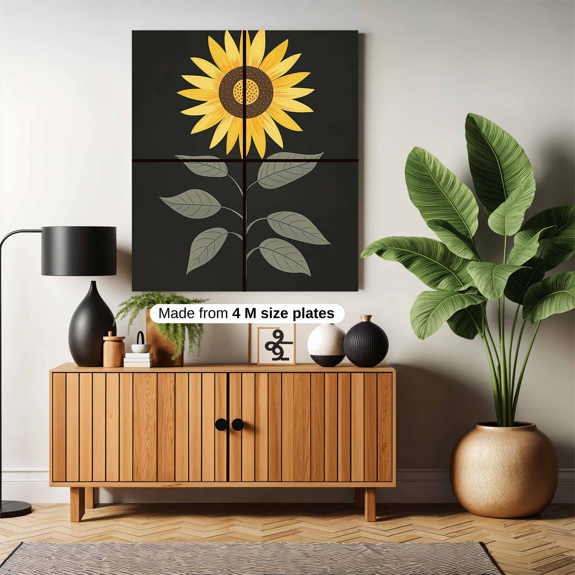 Sunflower Serenity Safe Wall Magnetic / M