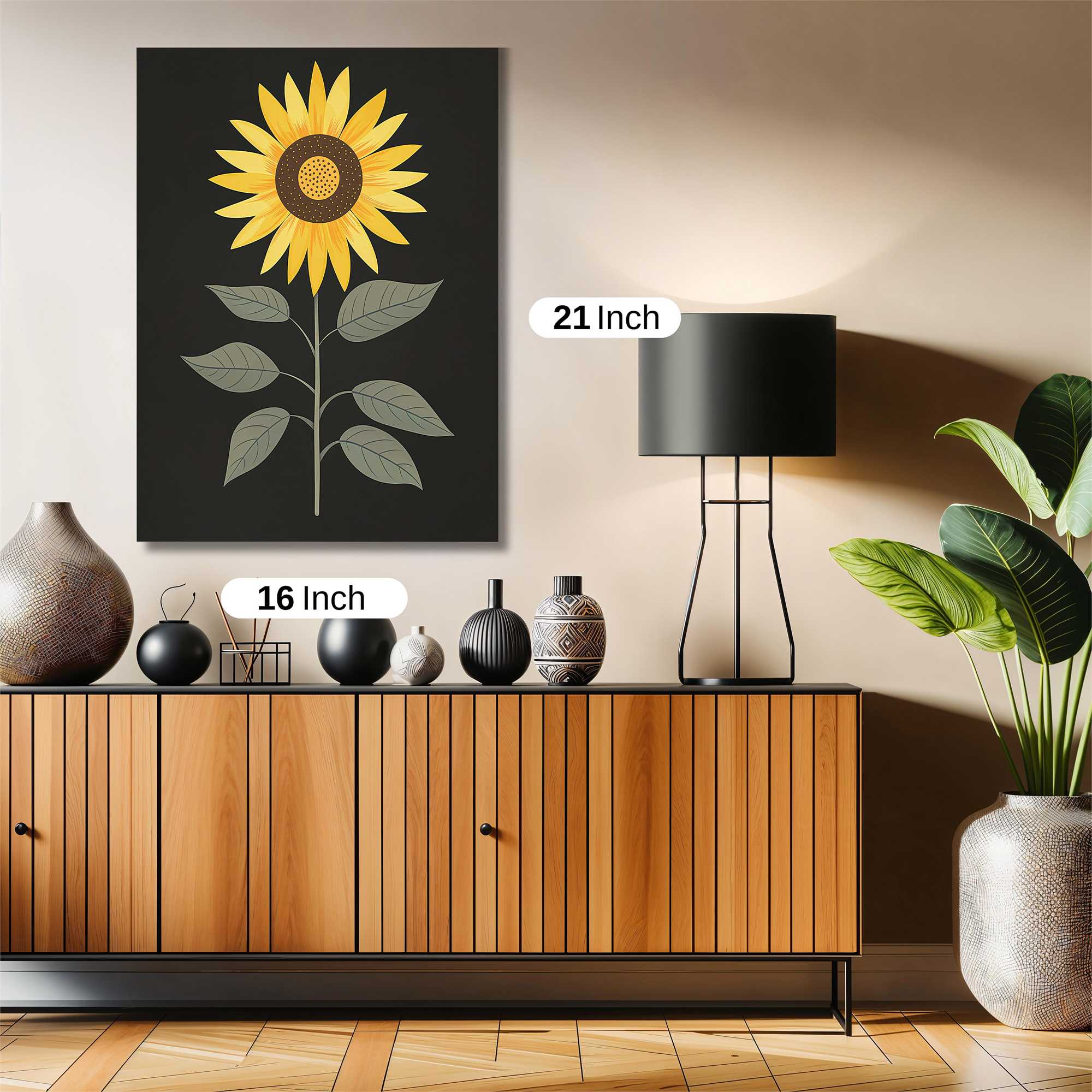 Sunflower Serenity Safe Wall Magnetic / M