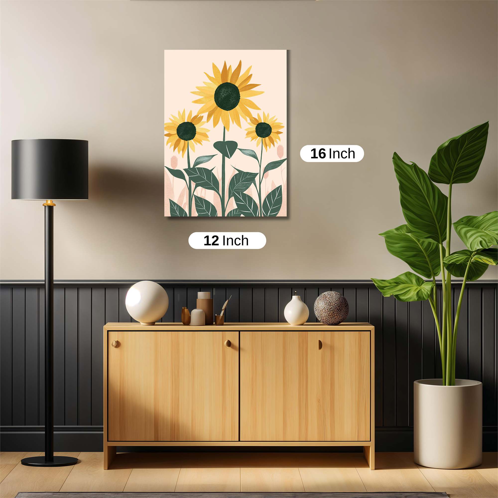 Sunflowers Serene Safe Wall Magnetic / M