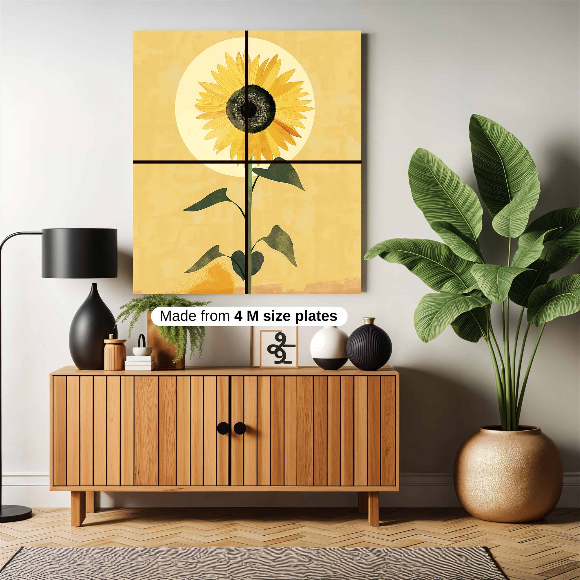 Sunflower Serenity Safe Wall Magnetic / M