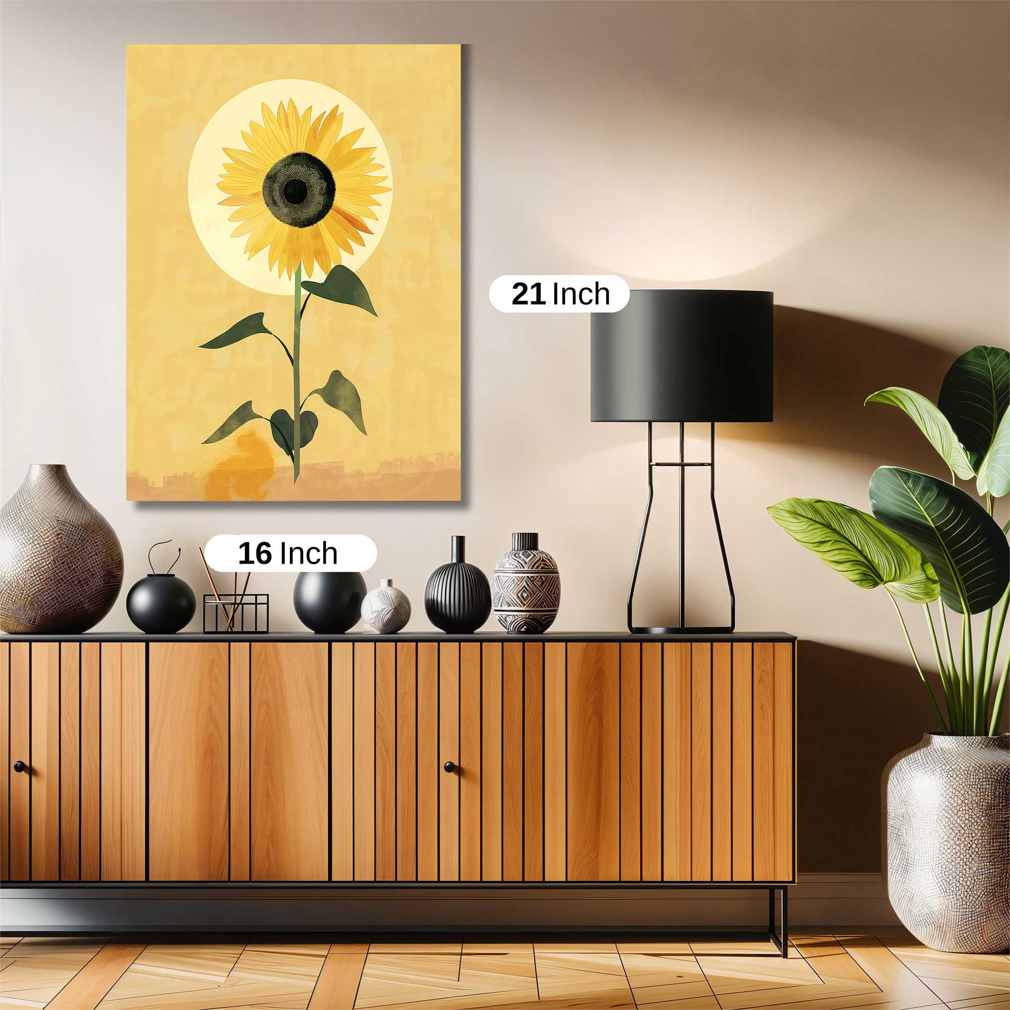 Sunflower Serenity Safe Wall Magnetic / M