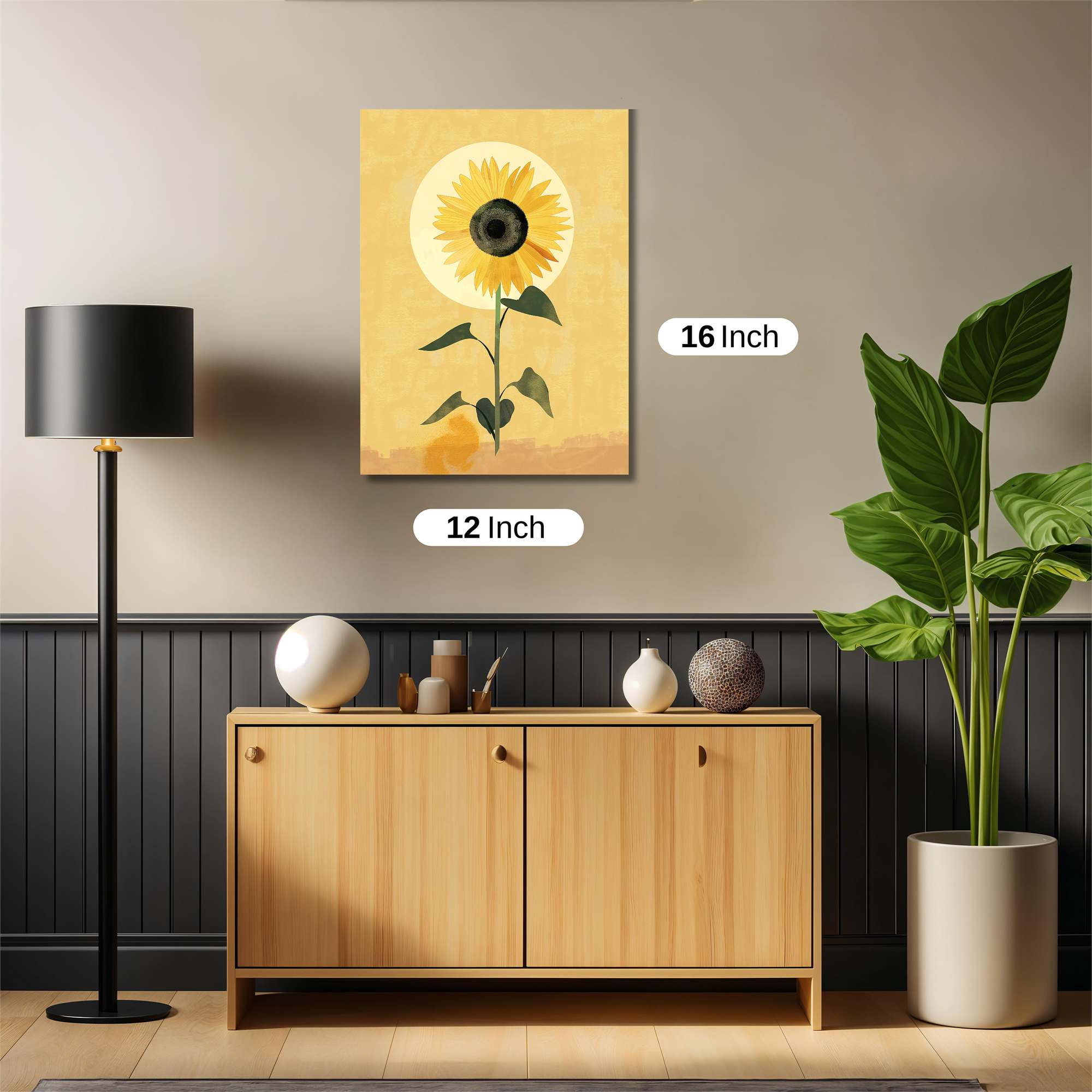 Sunflower Serenity Safe Wall Magnetic / M