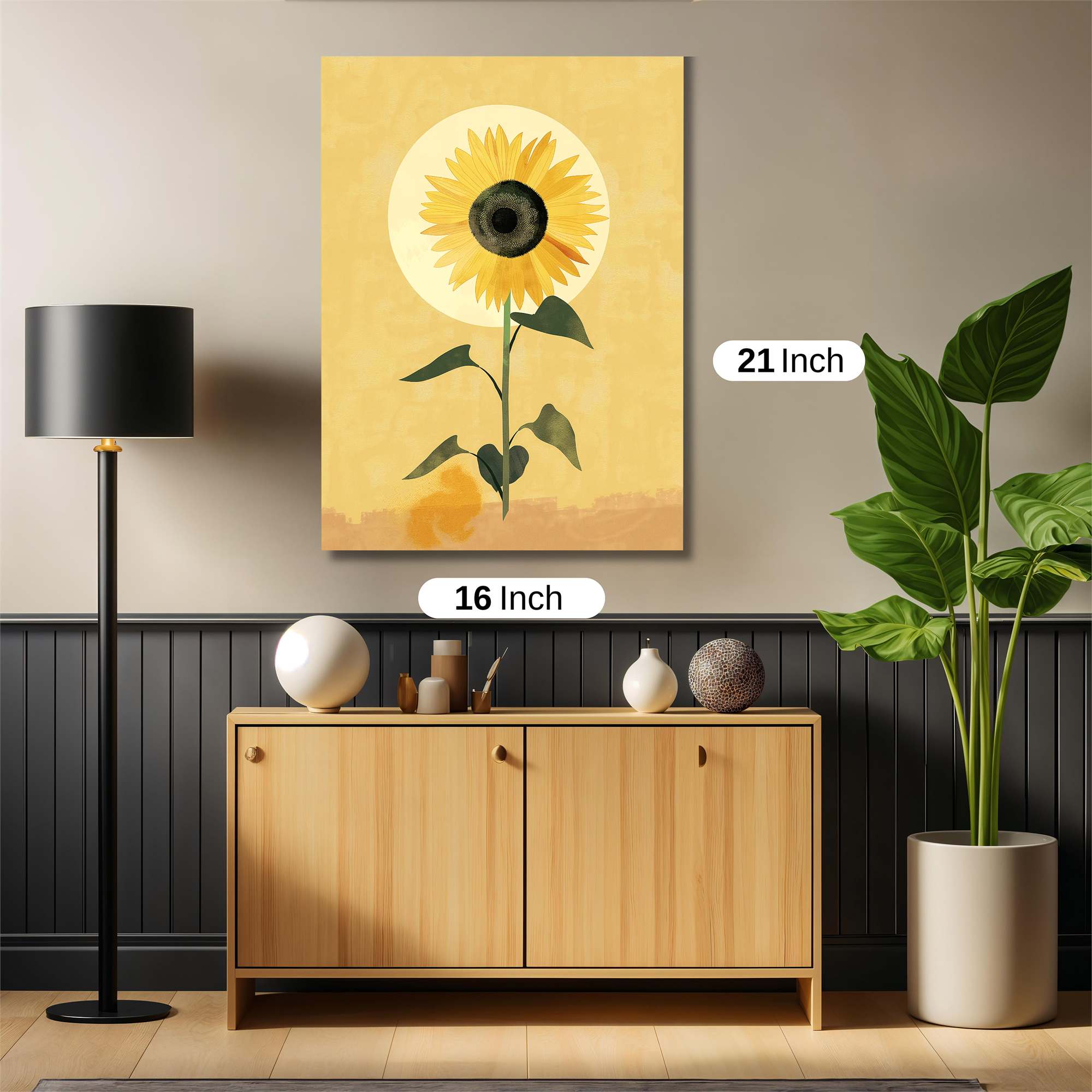 Sunflower Serenity Safe Wall Magnetic / M