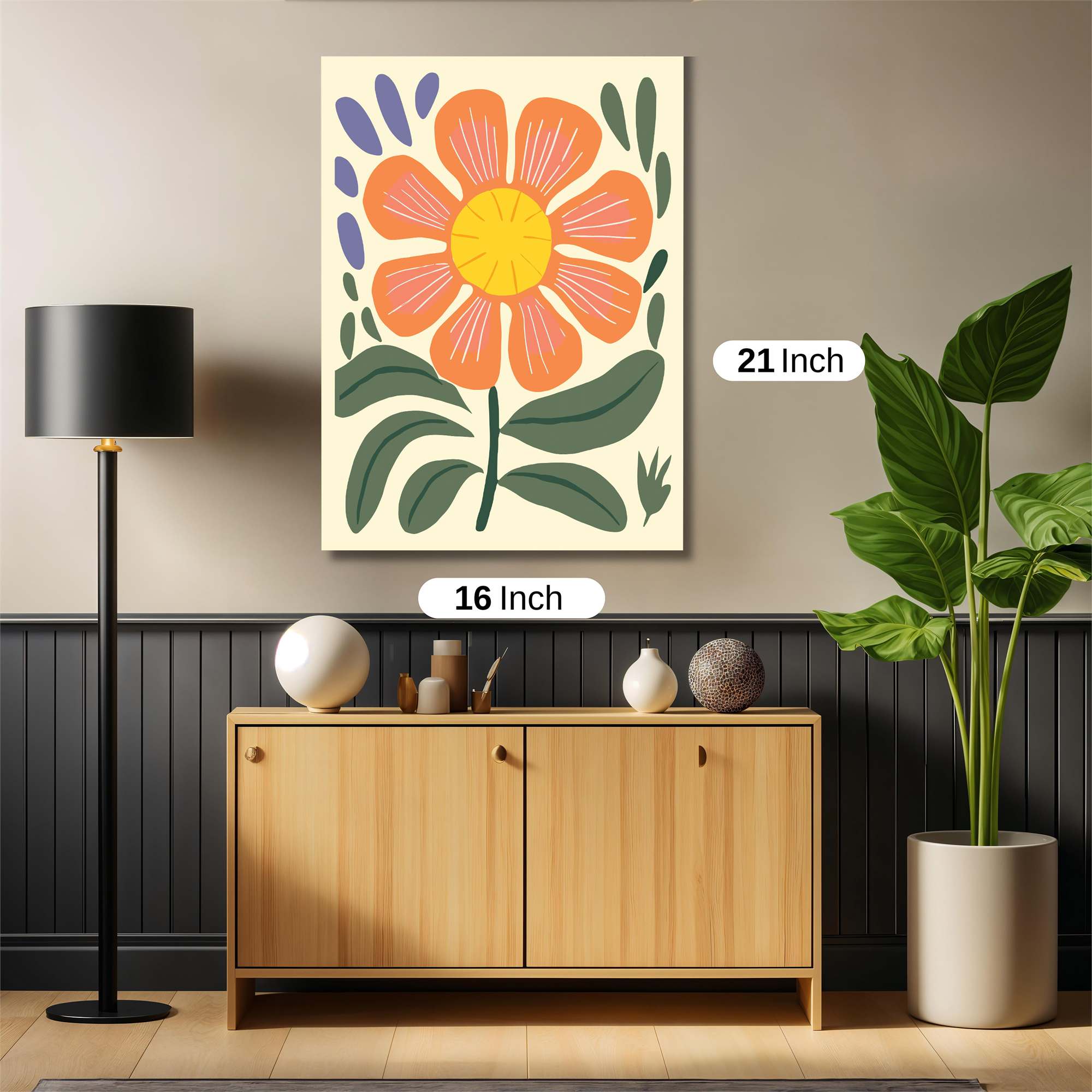 Sunflower Serenity Safe Wall Magnetic / M