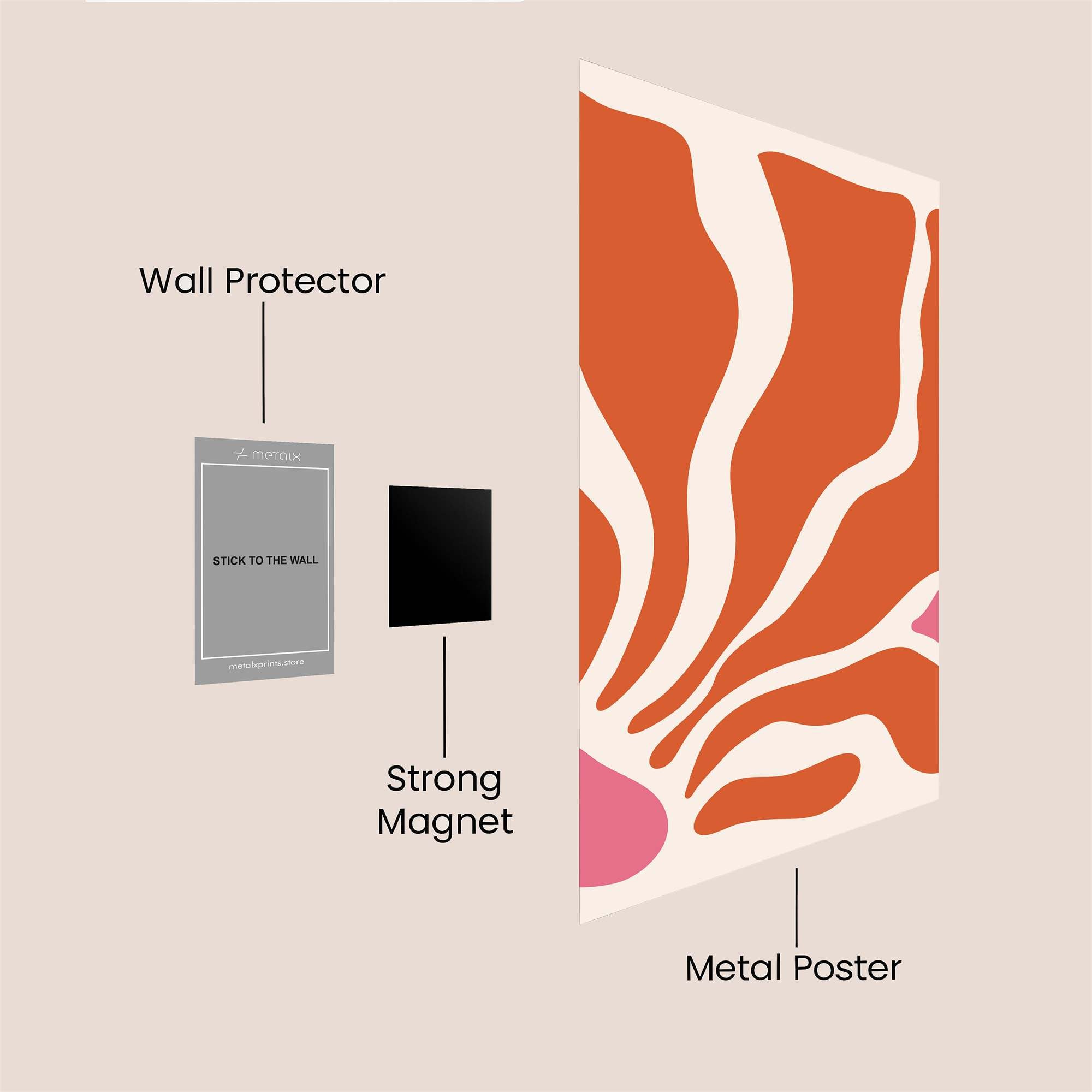 Abstract Serenity Safe Wall Magnetic / M