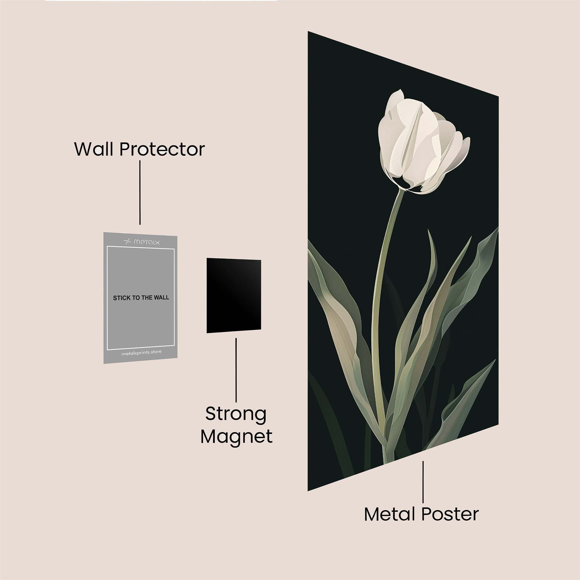 Tulip Serenity Safe Wall Magnetic / M
