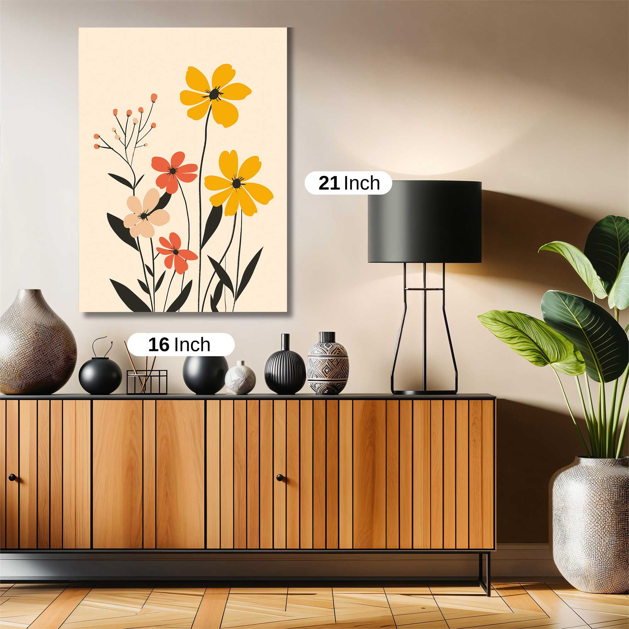 Floral Whimsy Safe Wall Magnetic / M