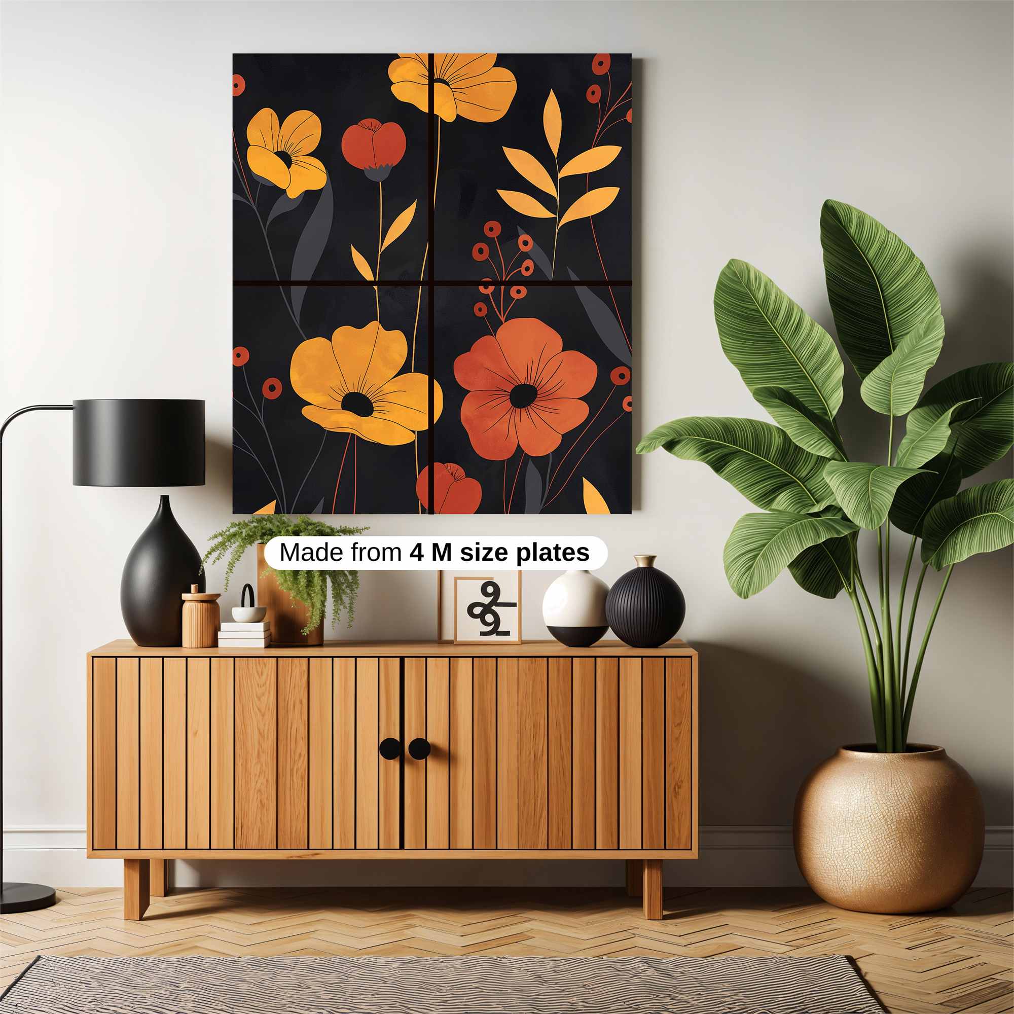 Poppy Whimsy Safe Wall Magnetic / M