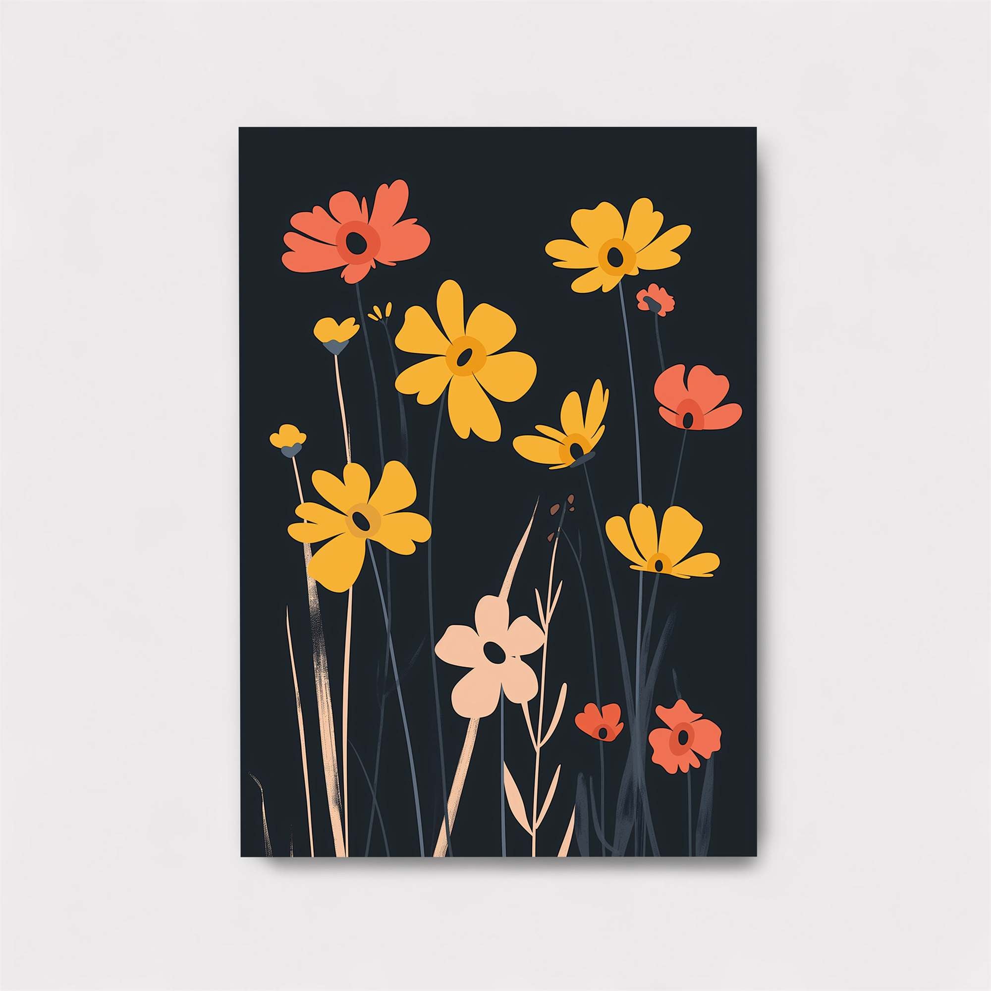 Floral Whimsy Safe Wall Magnetic / M