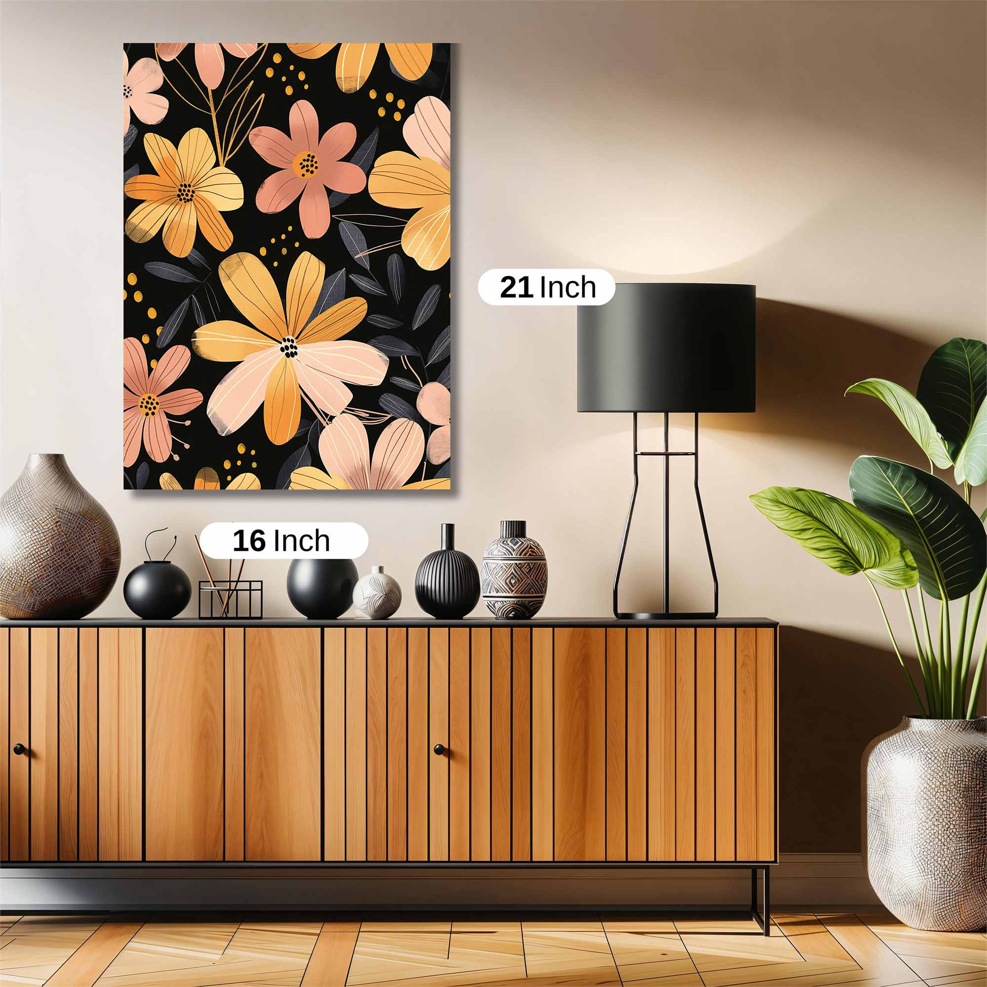 Floral Whimsy Safe Wall Magnetic / M