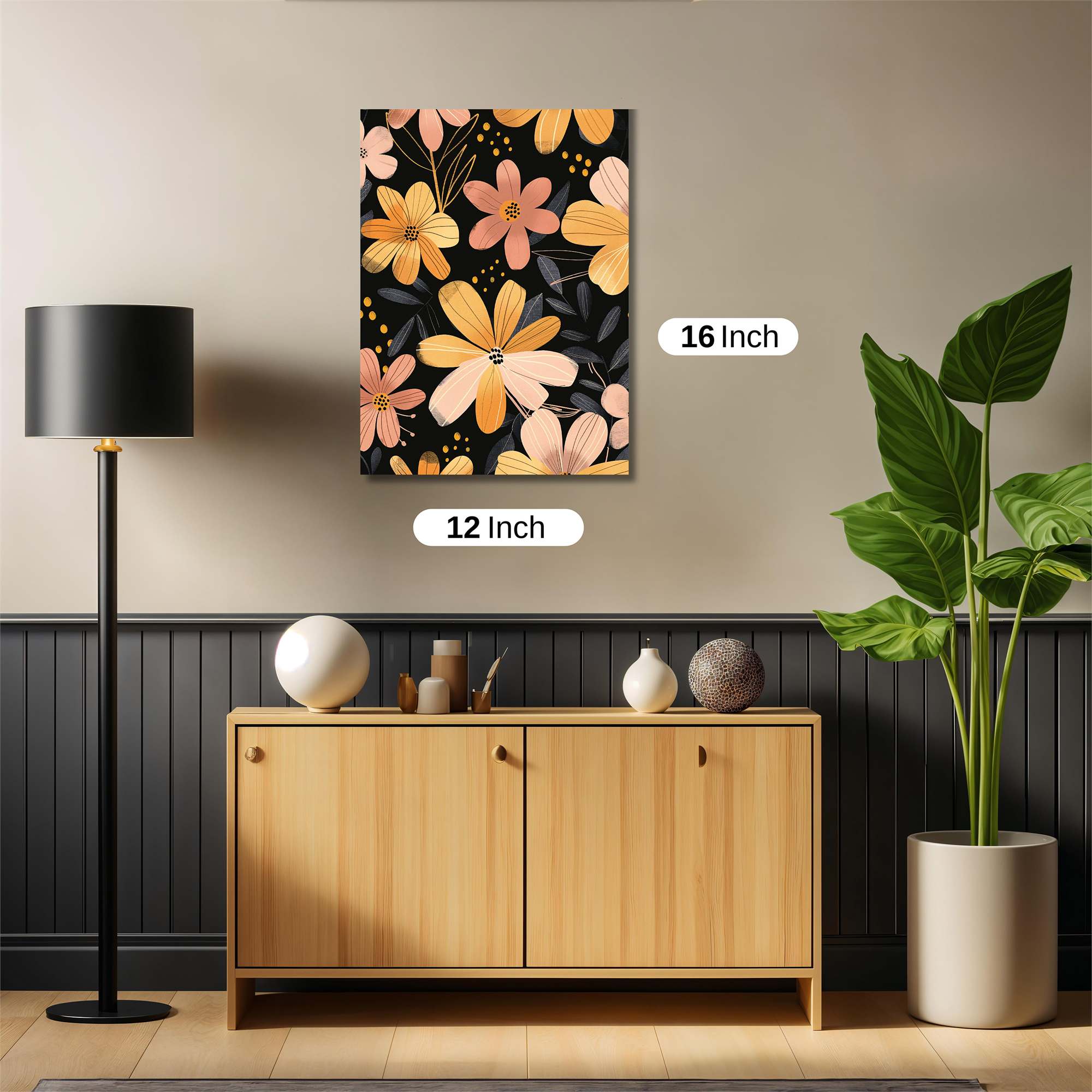 Floral Whimsy Safe Wall Magnetic / M