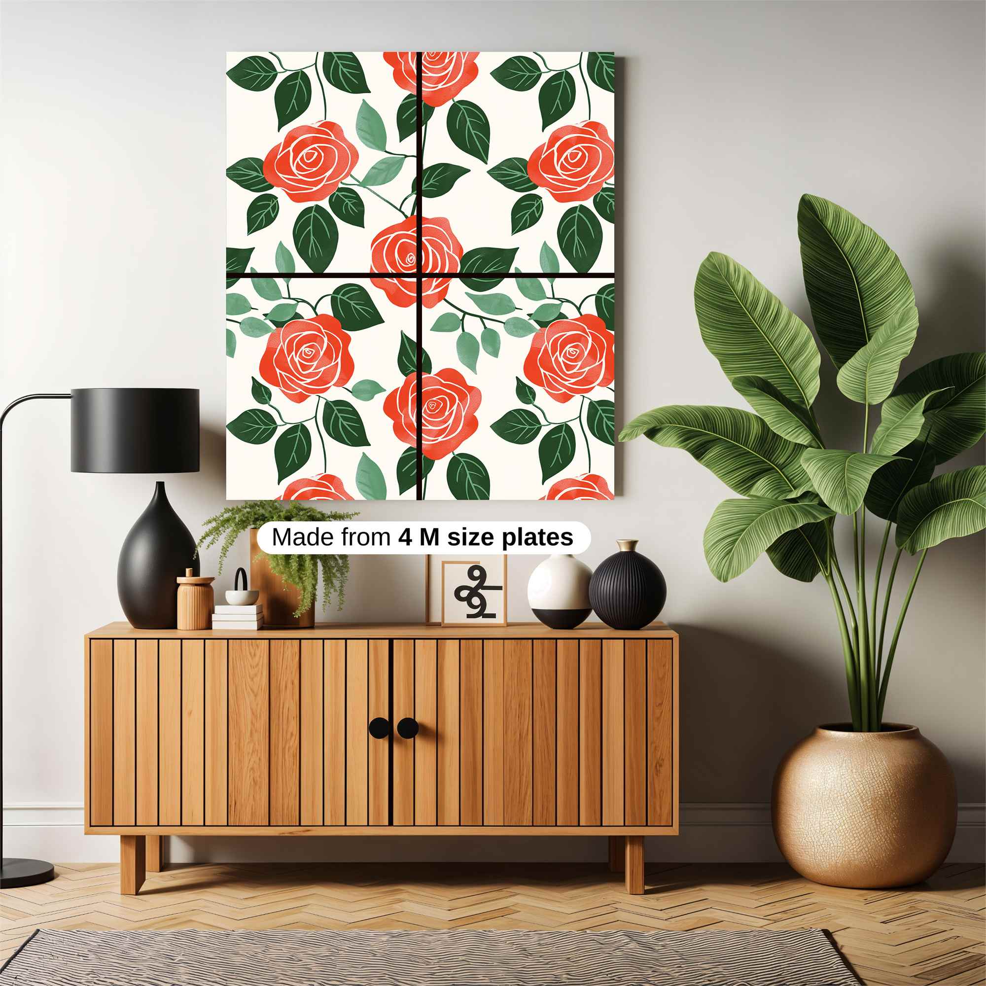 Roses Radiant Safe Wall Magnetic / M