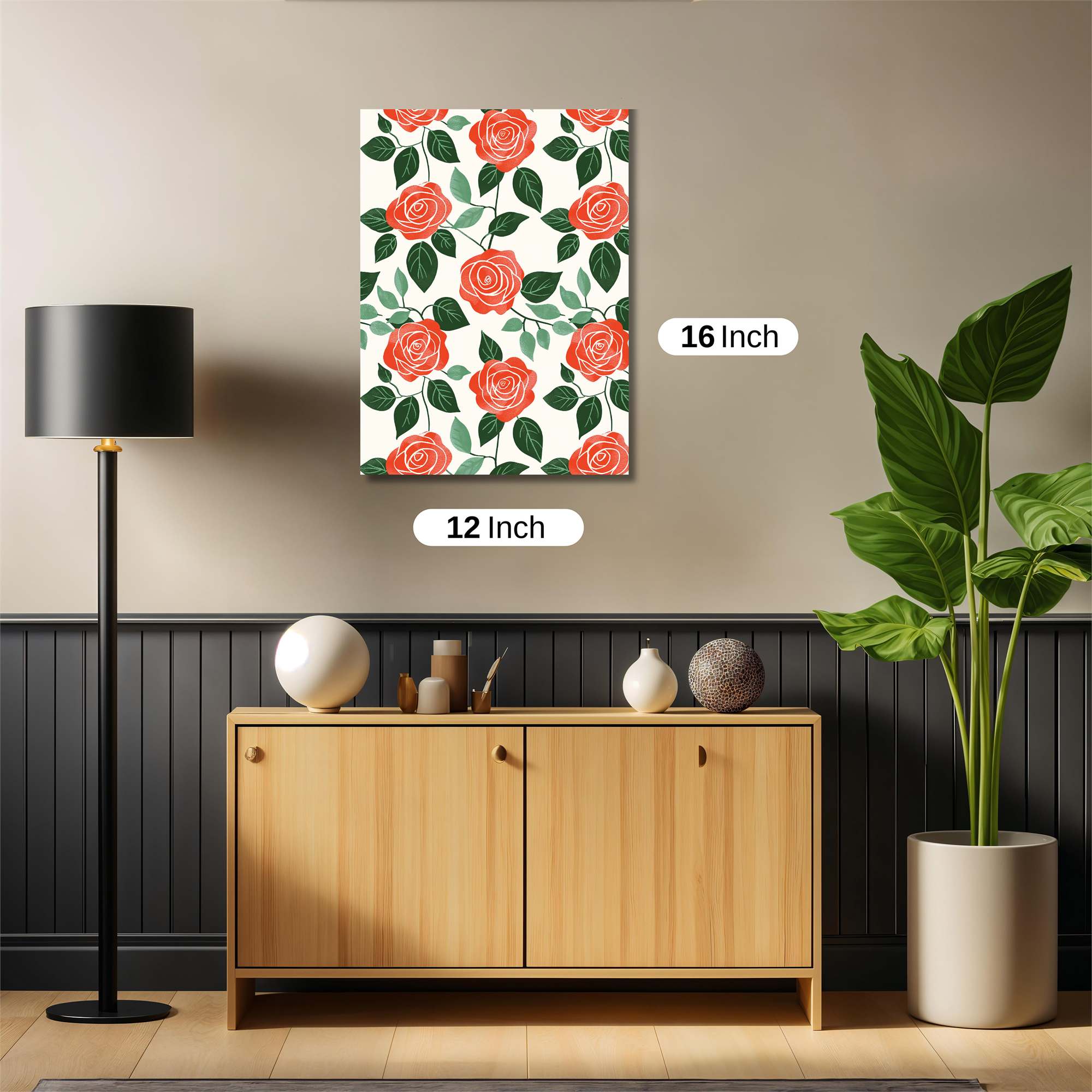 Roses Radiant Safe Wall Magnetic / M