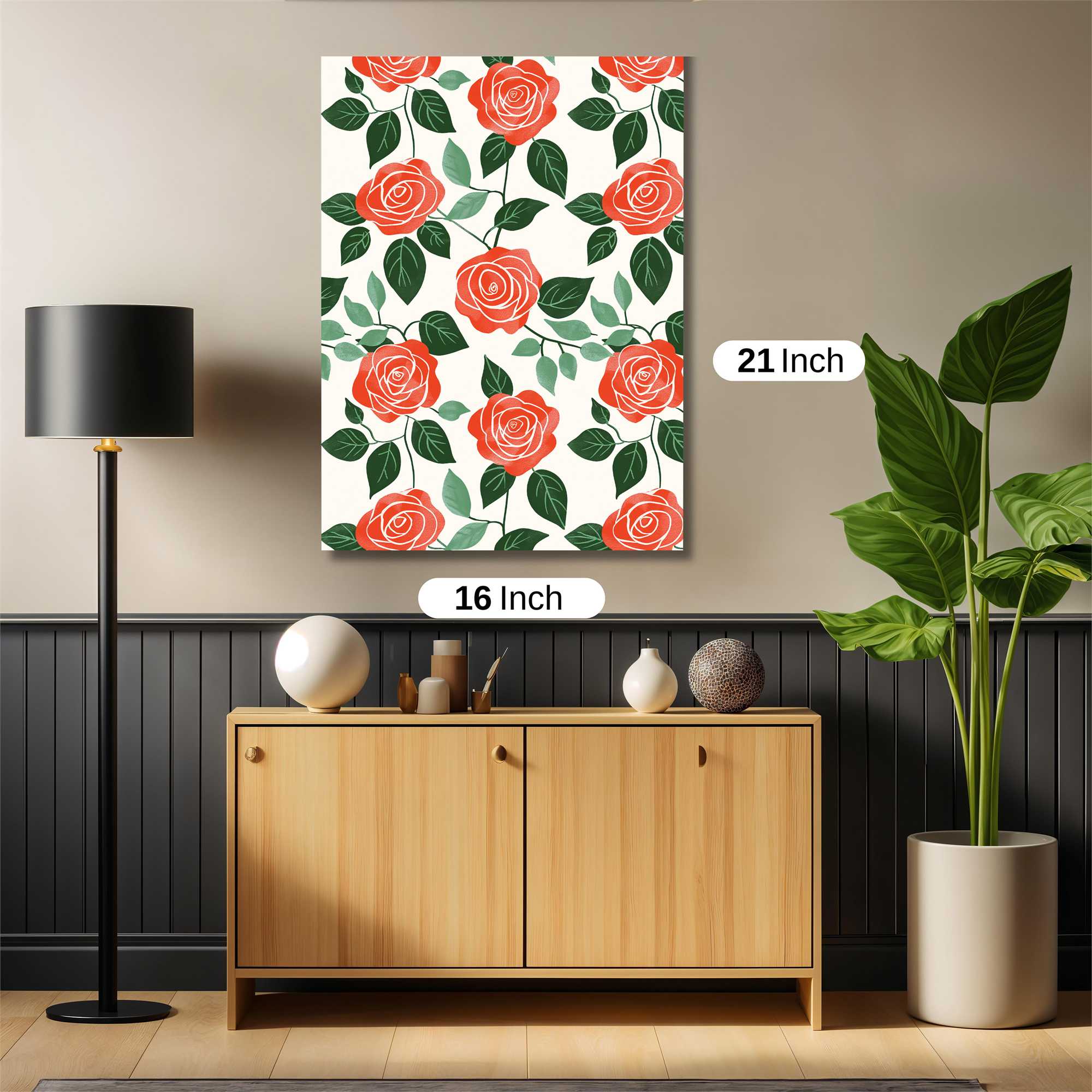 Roses Radiant Safe Wall Magnetic / M