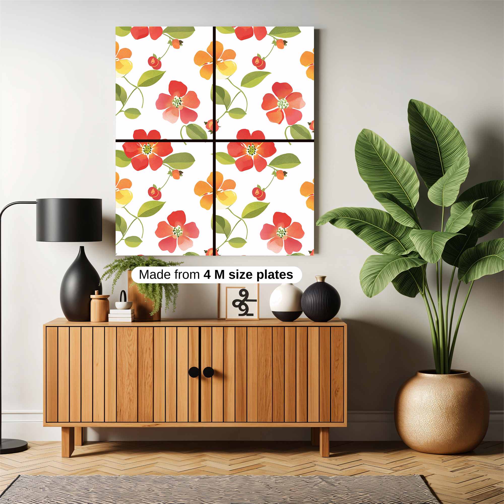 Floral Delight Safe Wall Magnetic / M
