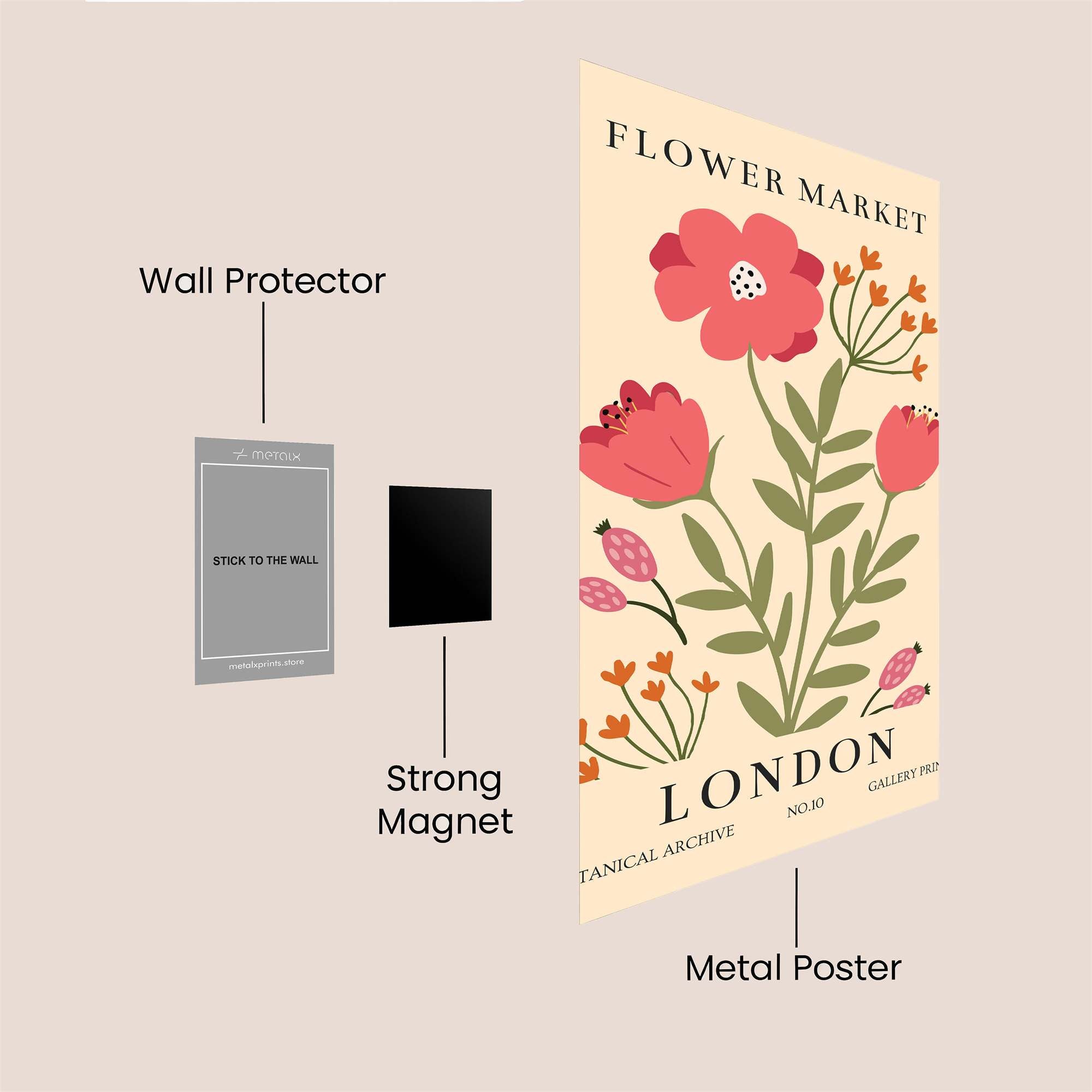 Flower Dream Safe Wall Magnetic / M