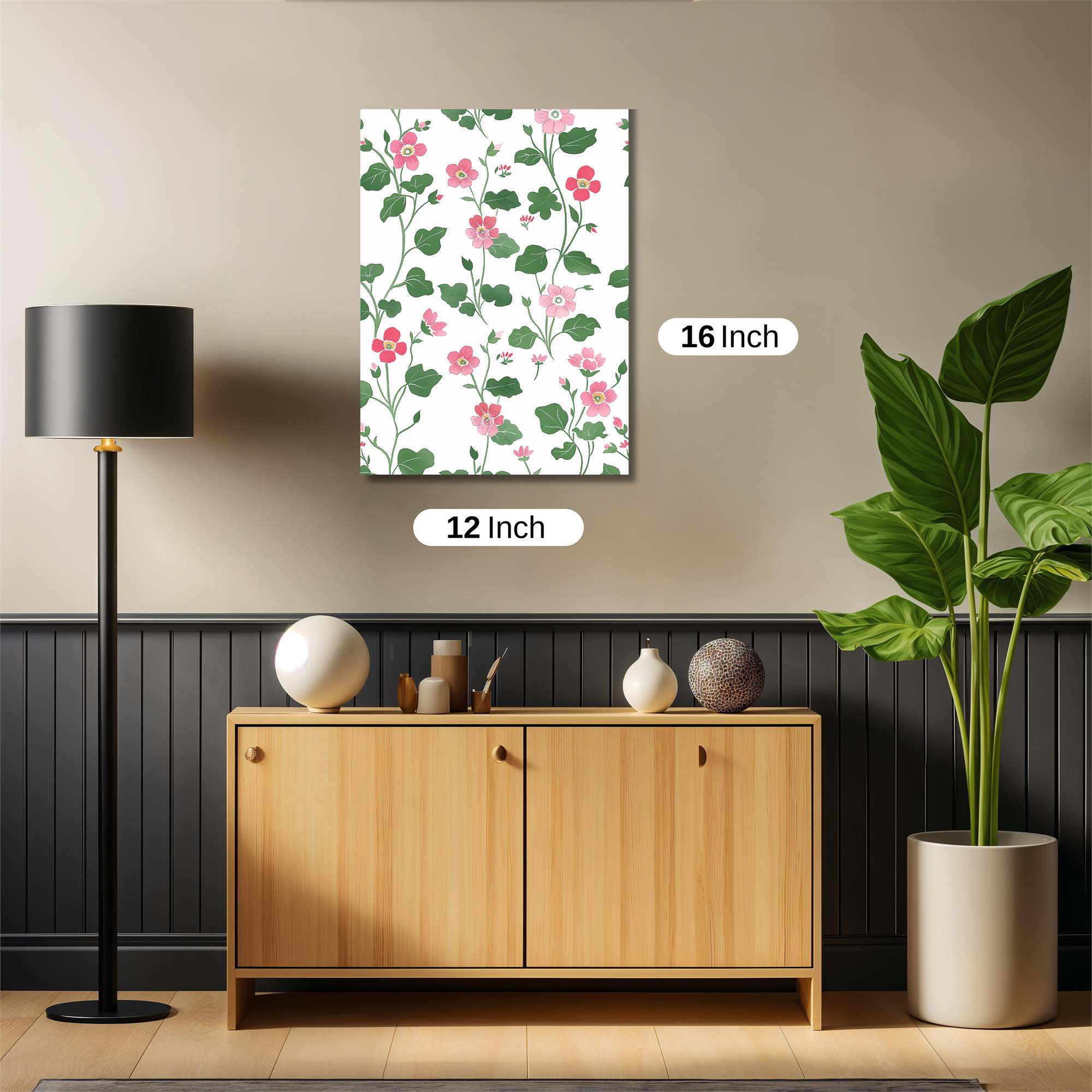 Floral Whimsy Safe Wall Magnetic / M