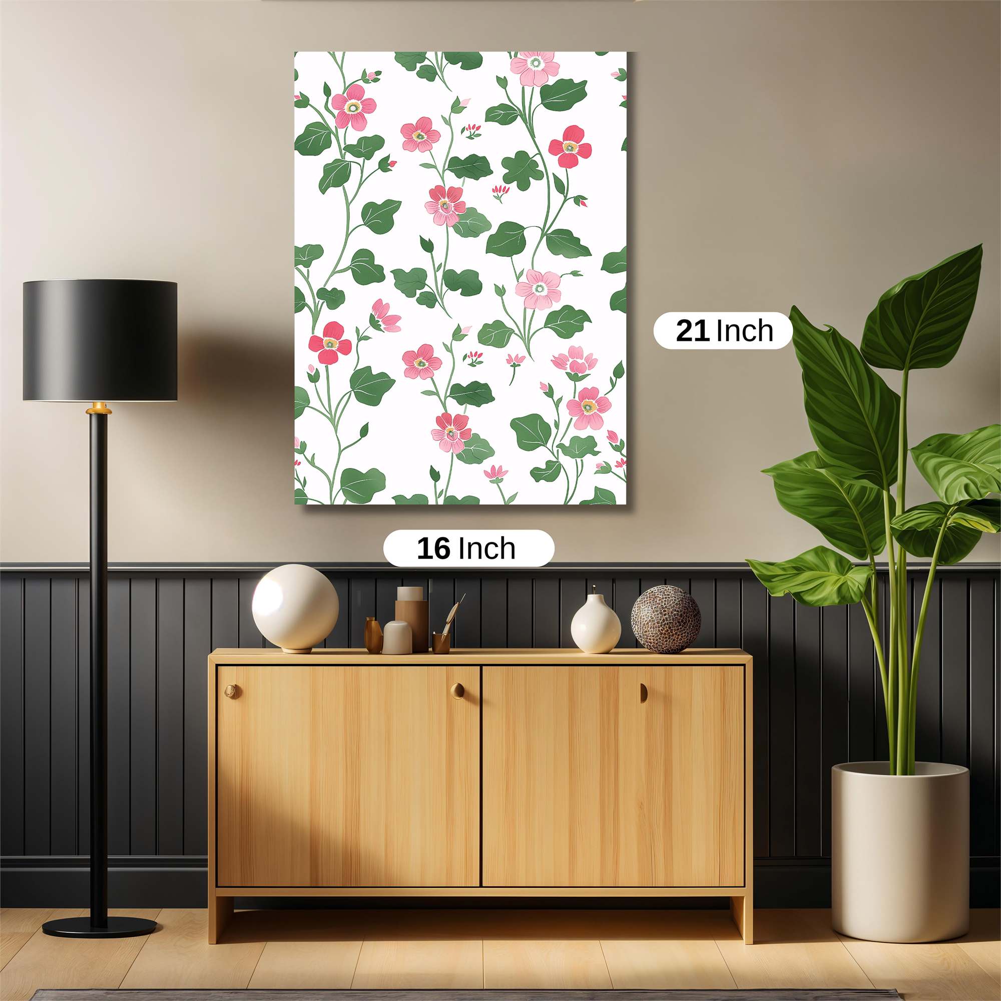 Floral Whimsy Safe Wall Magnetic / M