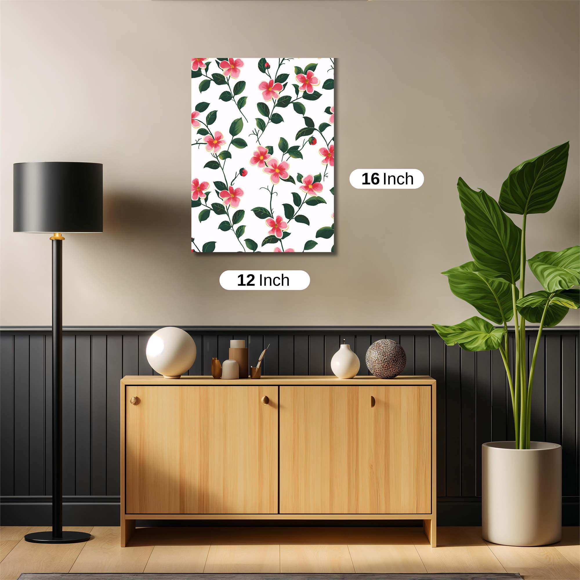 Floral Serenity Safe Wall Magnetic / M