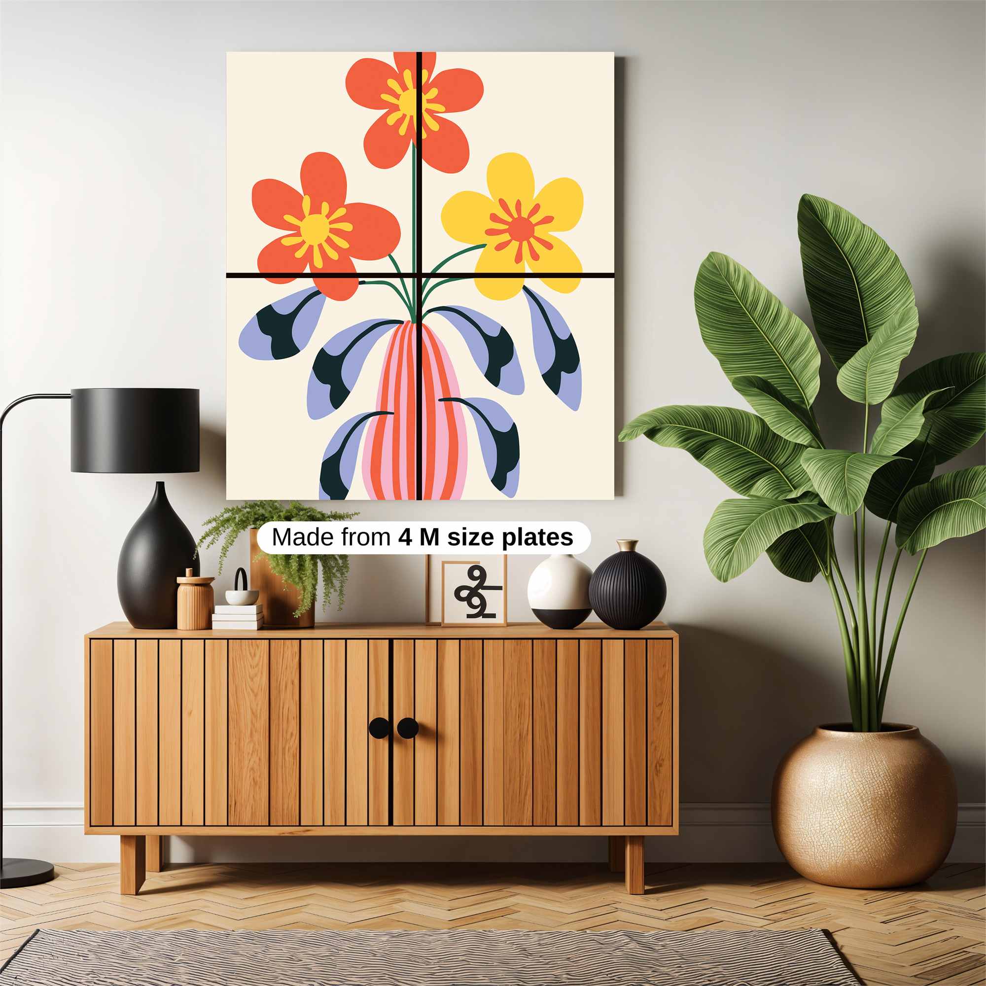 Floral Bliss Safe Wall Magnetic / M
