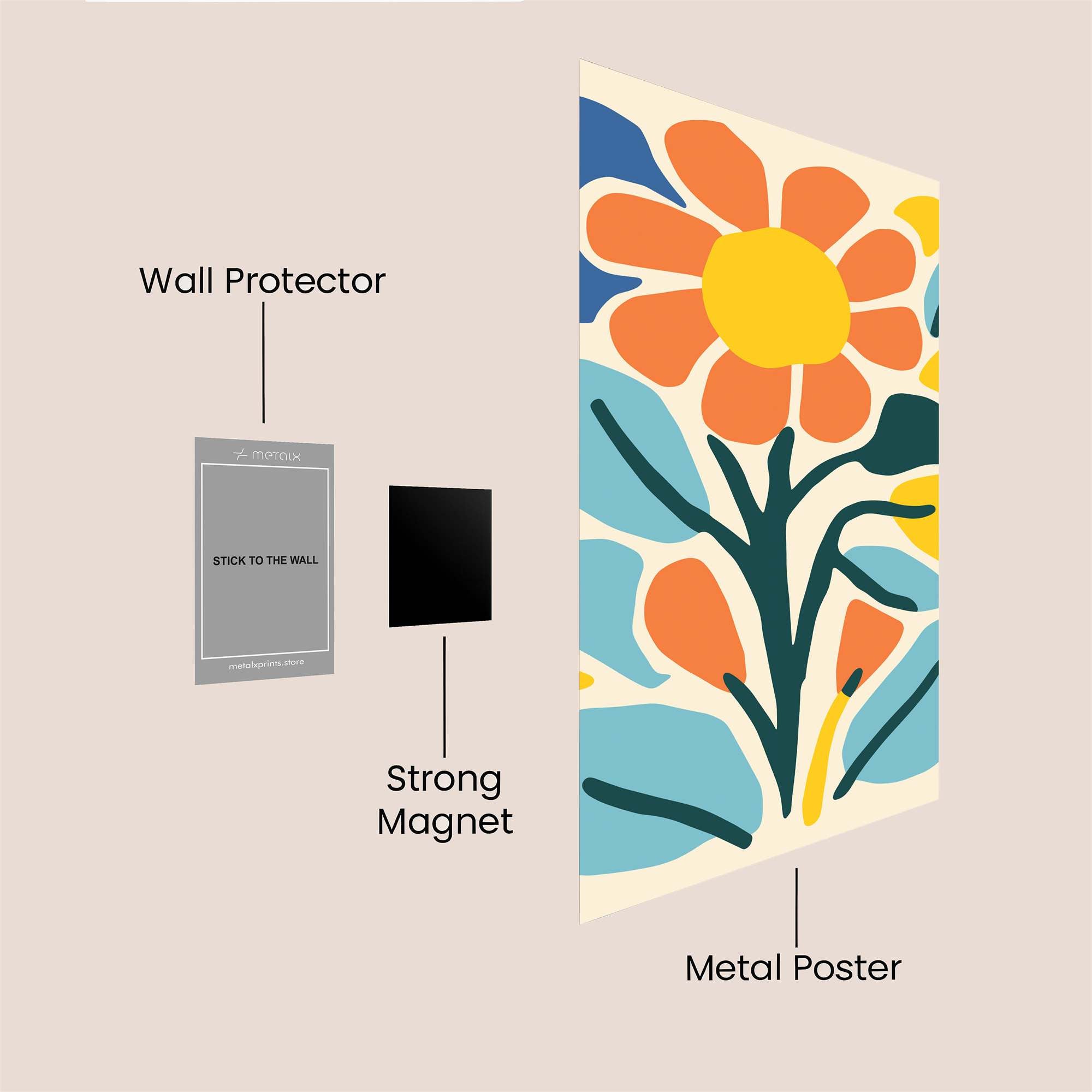 Sunflower Bliss Safe Wall Magnetic / M