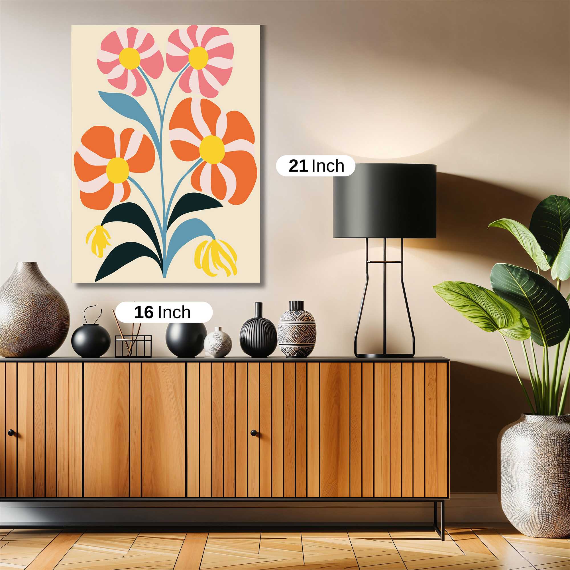 Floral Harmony Safe Wall Magnetic / M