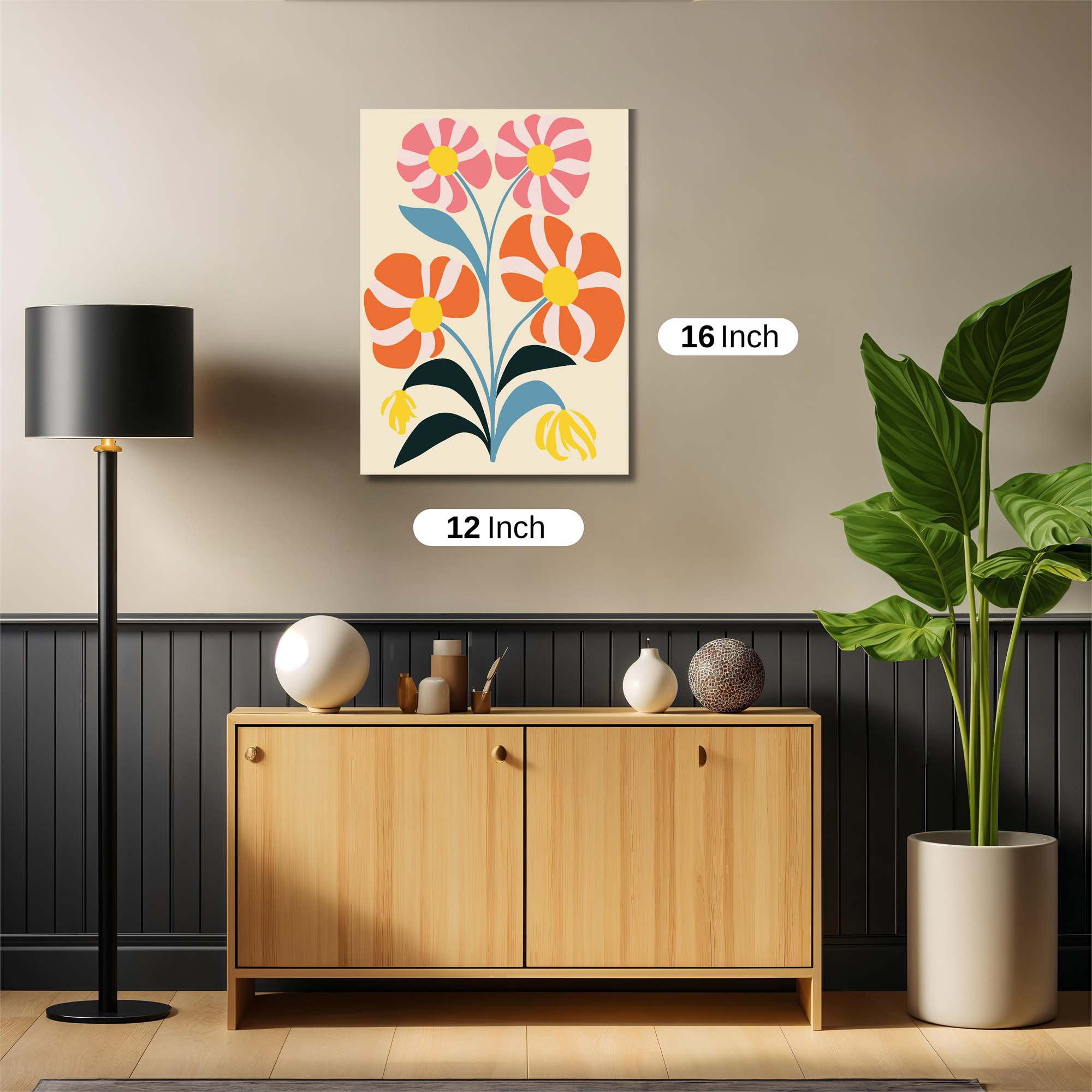 Floral Harmony Safe Wall Magnetic / M