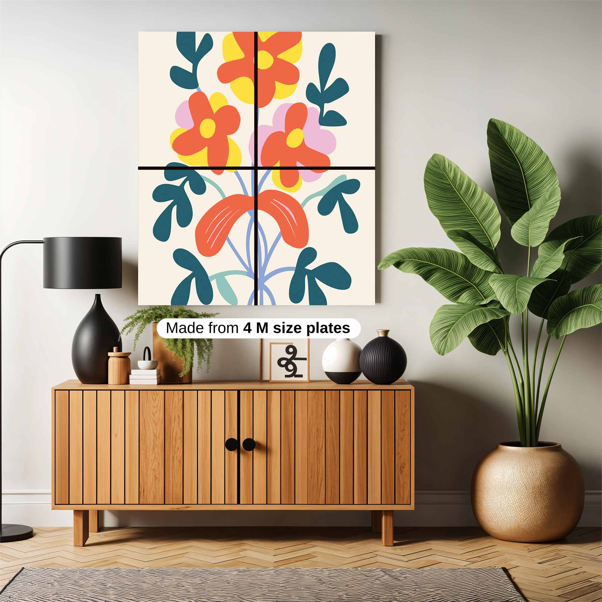 Floral Bliss Safe Wall Magnetic / M