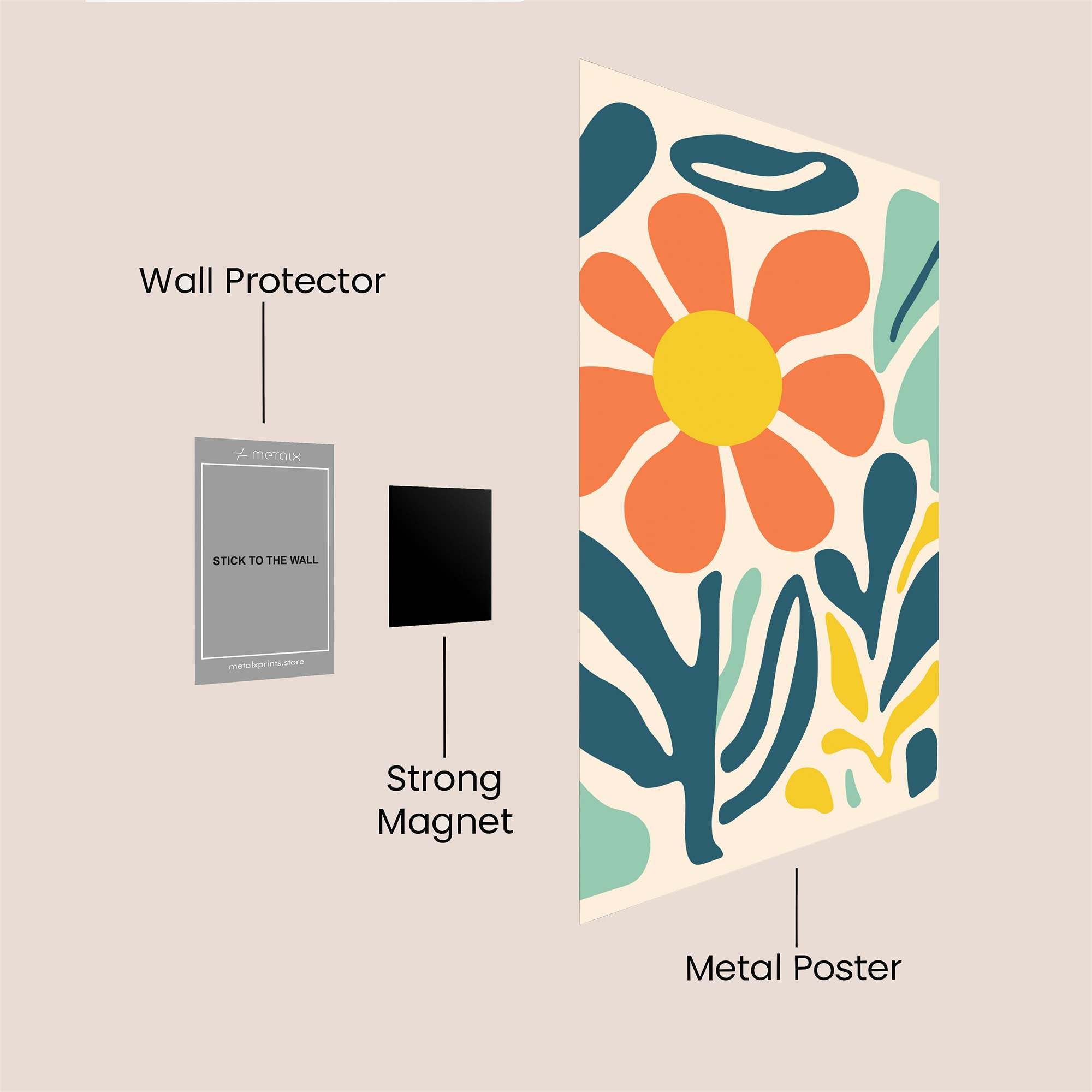 Matisse Bloom Safe Wall Magnetic / M