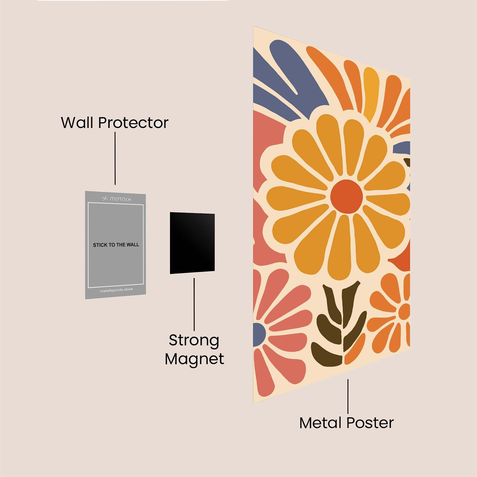 Marigold Mirth Safe Wall Magnetic / M