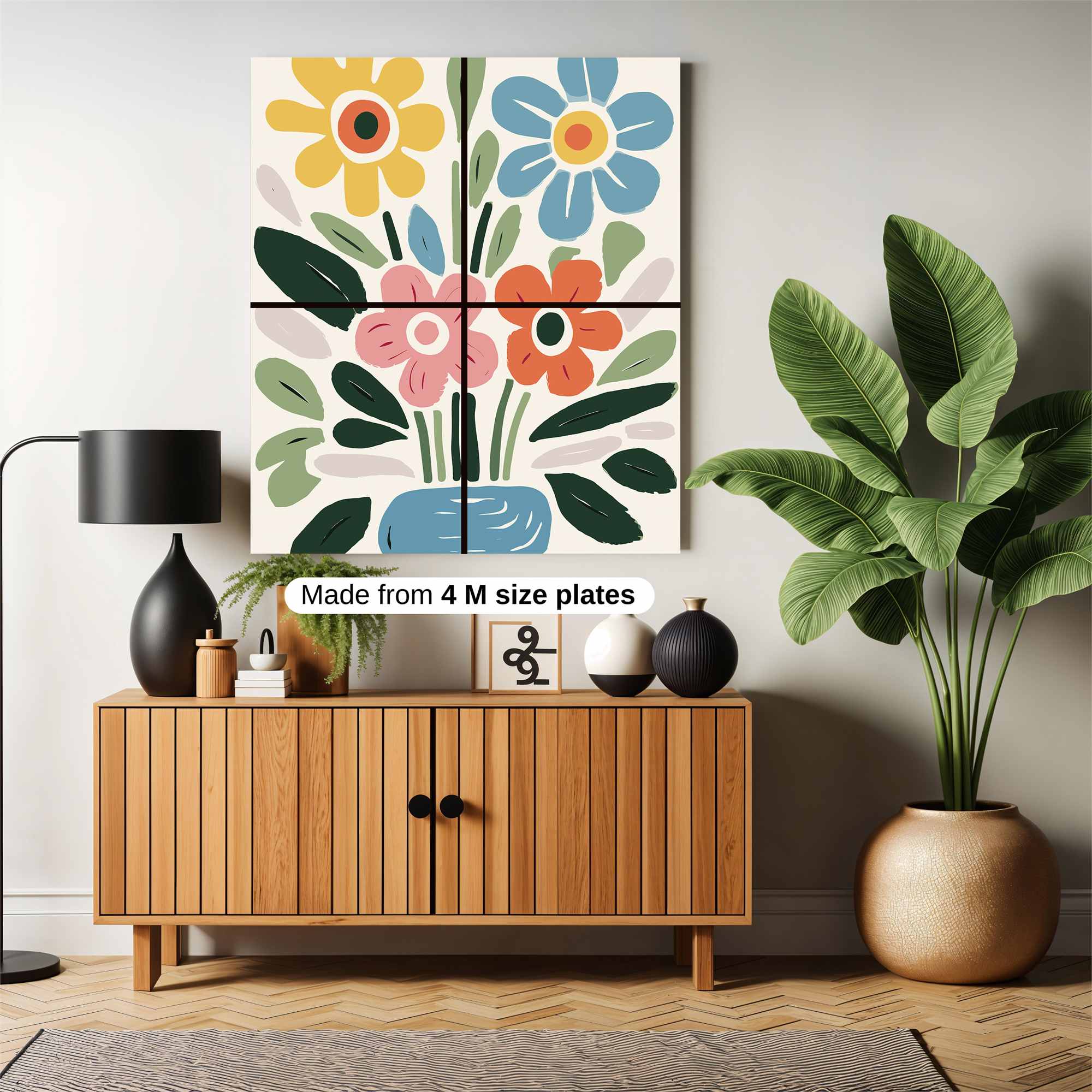 Floral Delight Safe Wall Magnetic / M