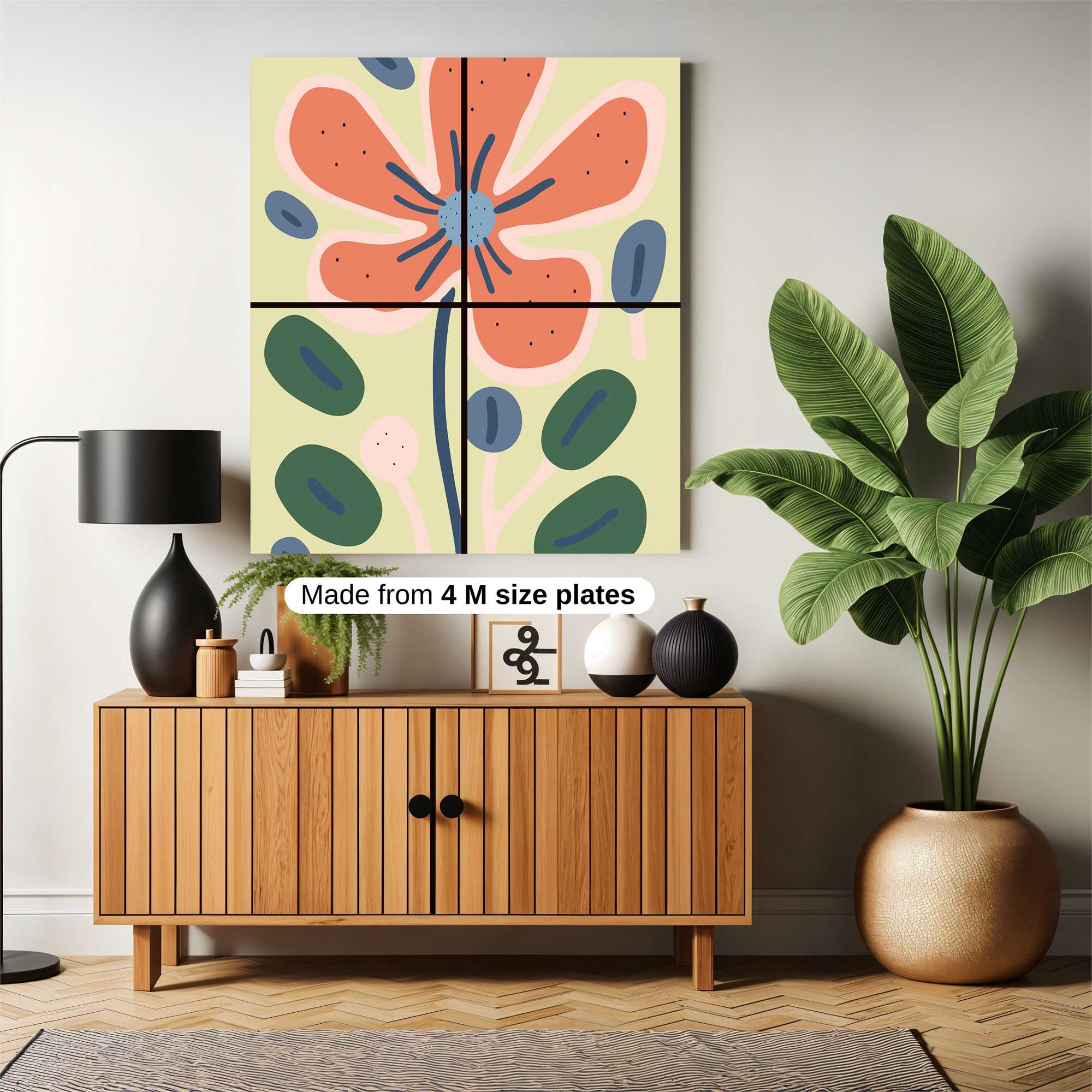 Poppy Whimsy Safe Wall Magnetic / M