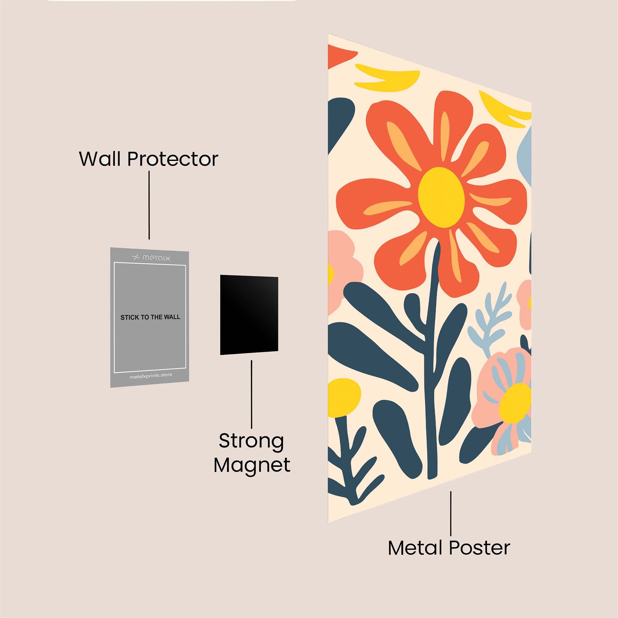 Matisse Bloom Safe Wall Magnetic / M
