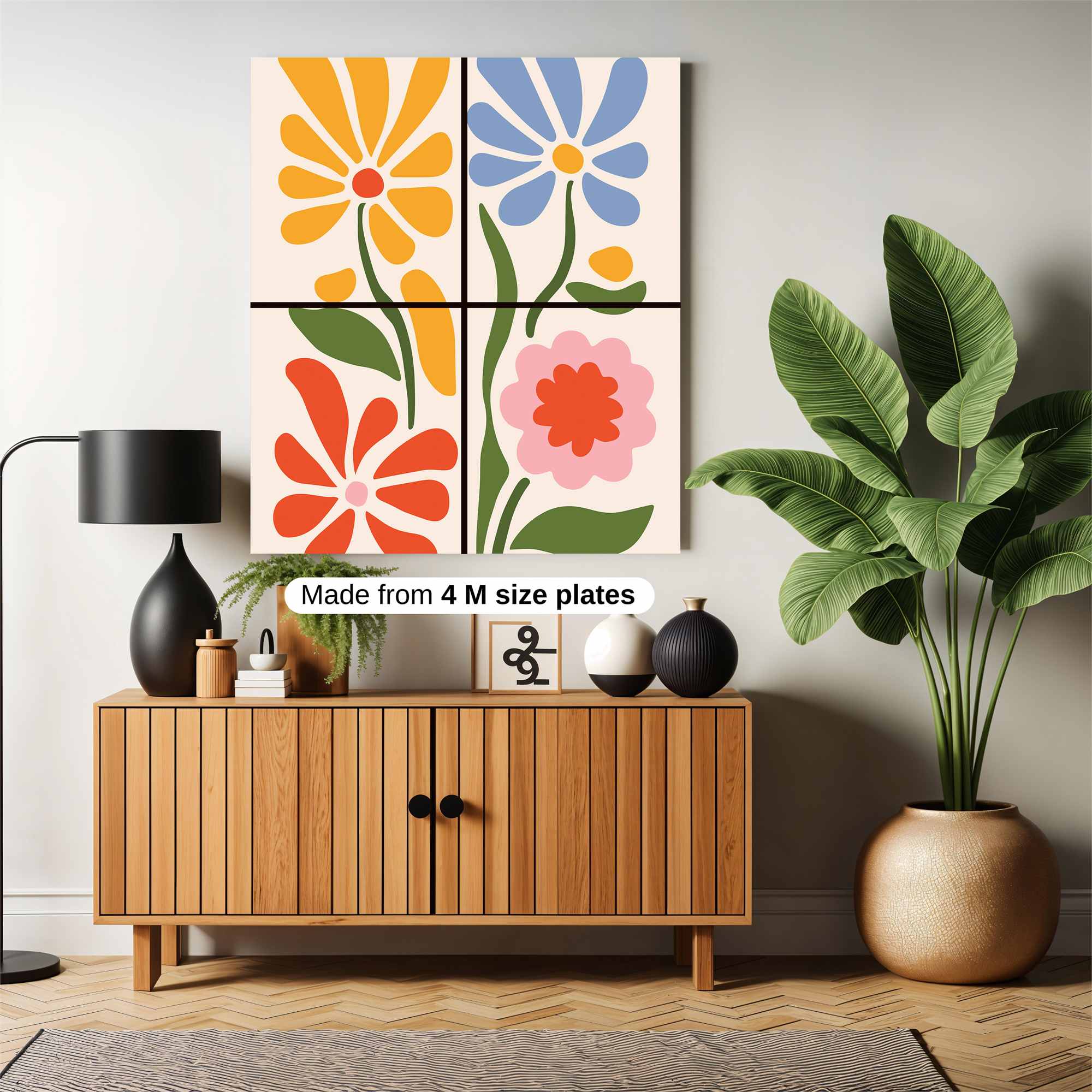 Floral Fiesta Safe Wall Magnetic / M