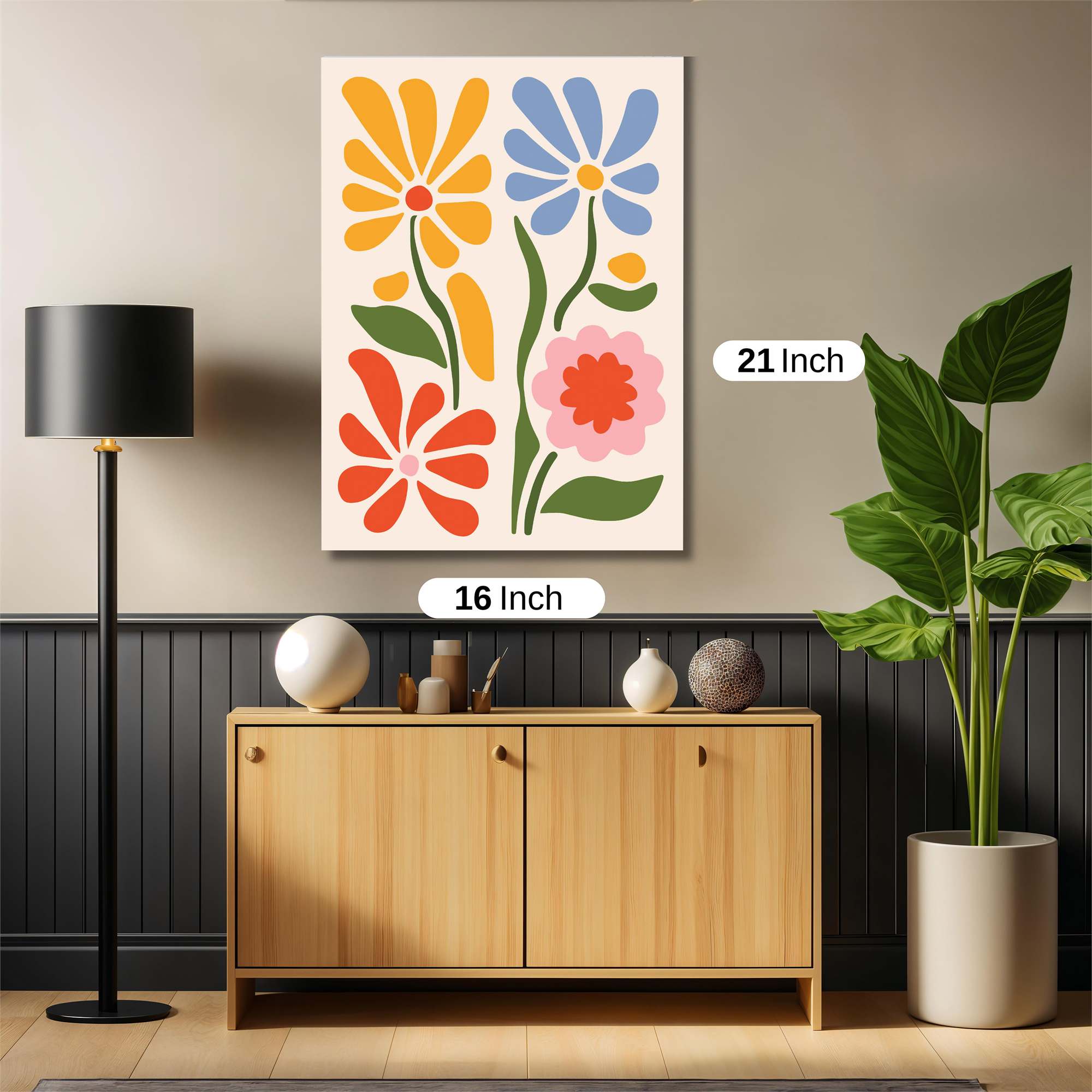 Floral Fiesta Safe Wall Magnetic / M