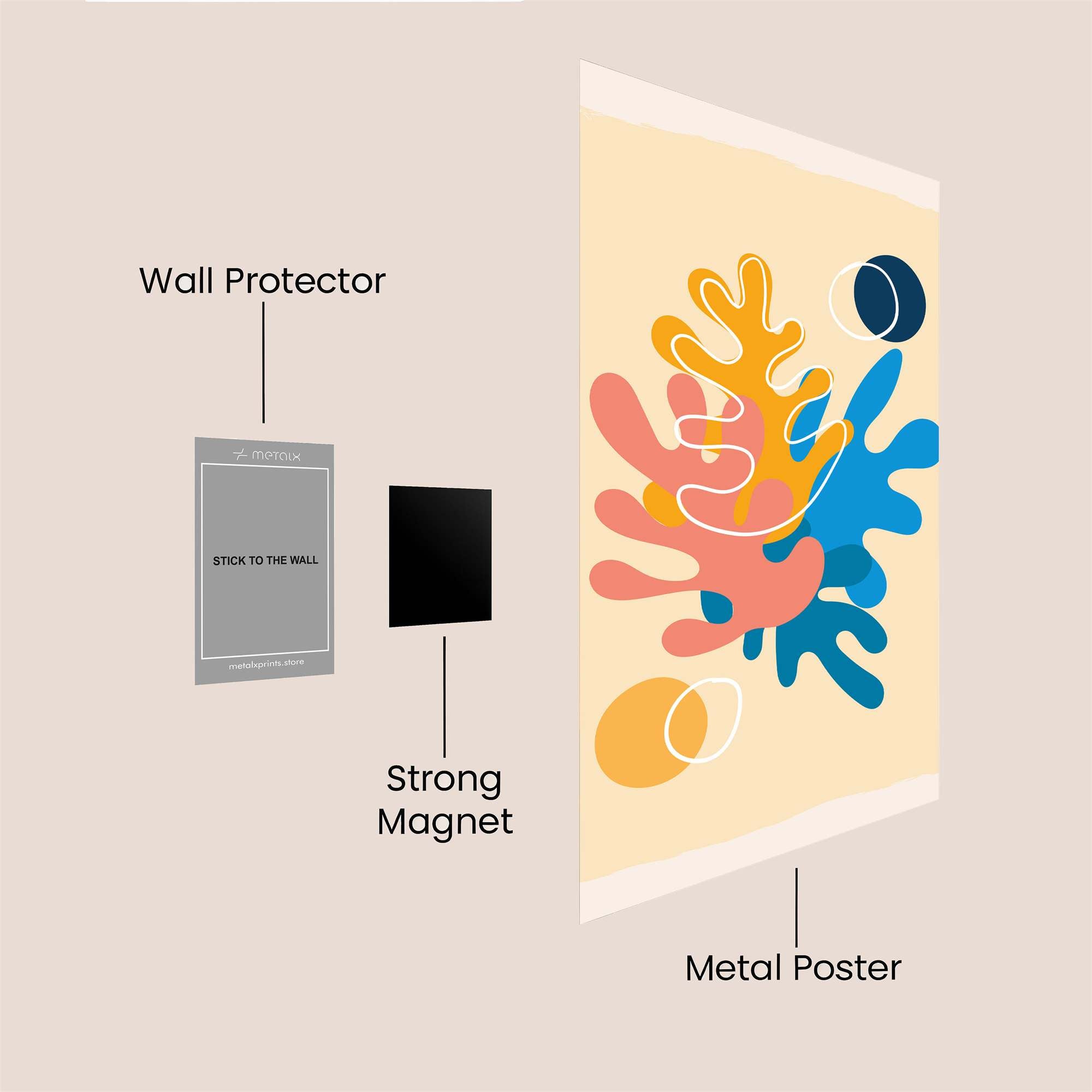 CoralWhimsy Safe Wall Magnetic / M