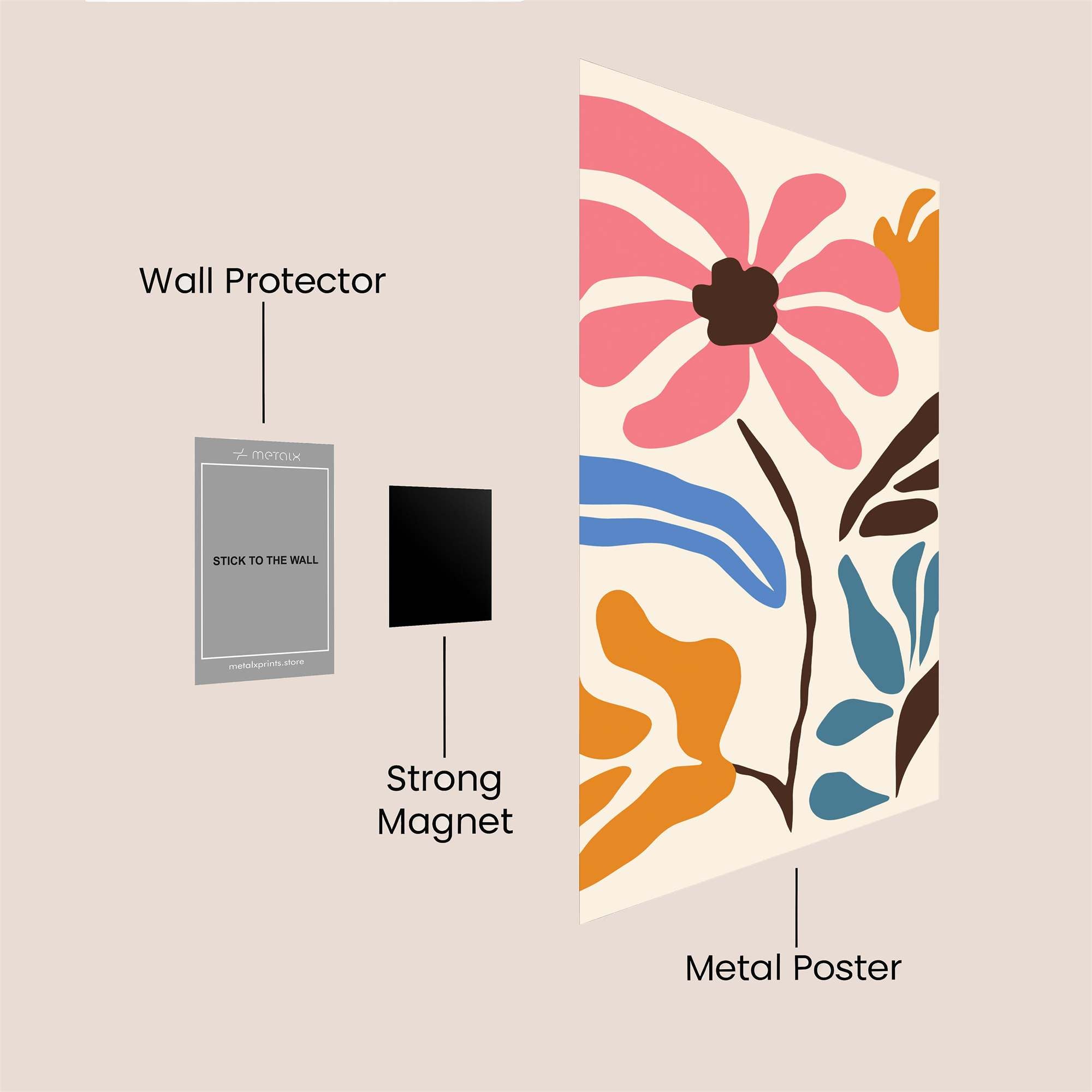 Floral Bliss Safe Wall Magnetic / M