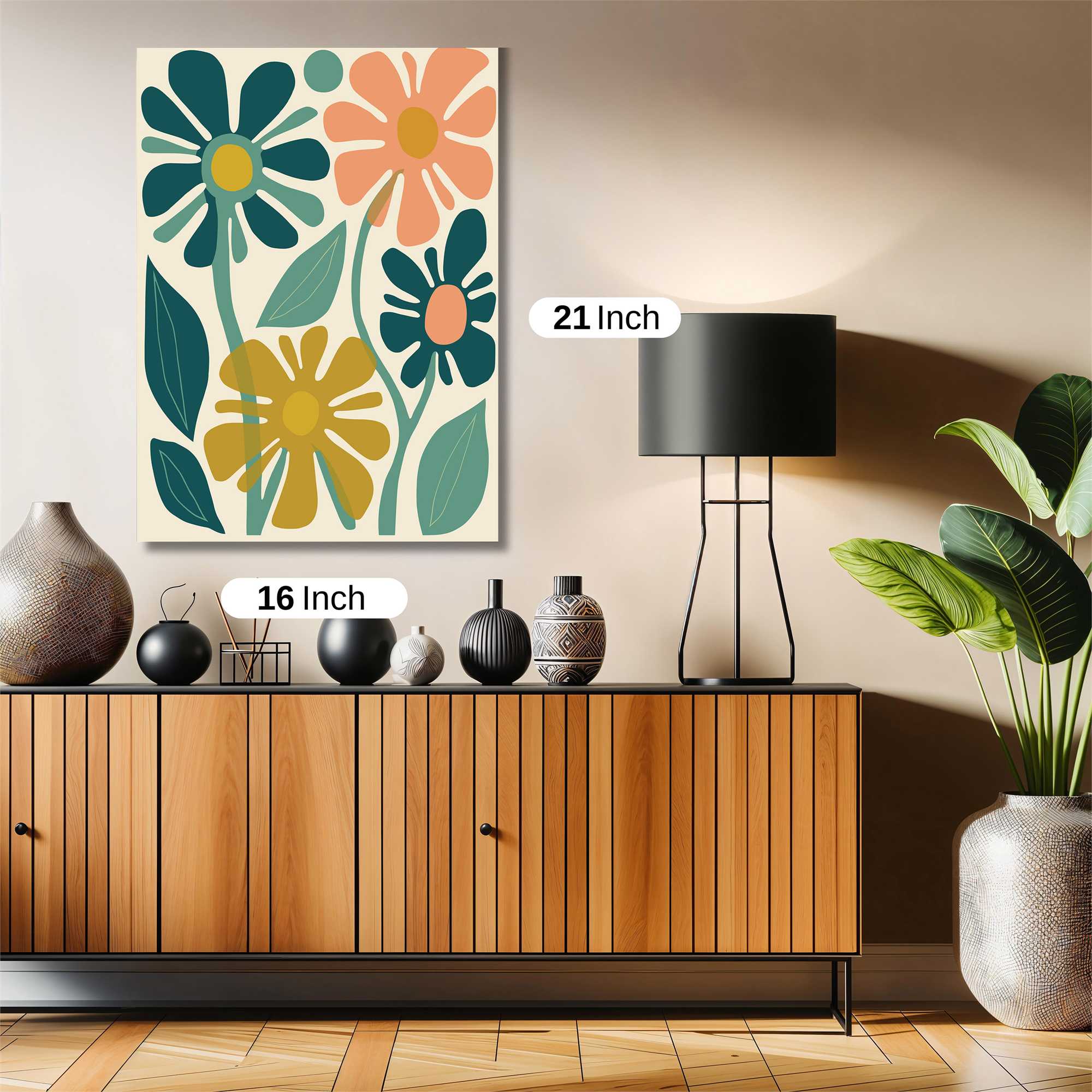 Floral Harmony Safe Wall Magnetic / M