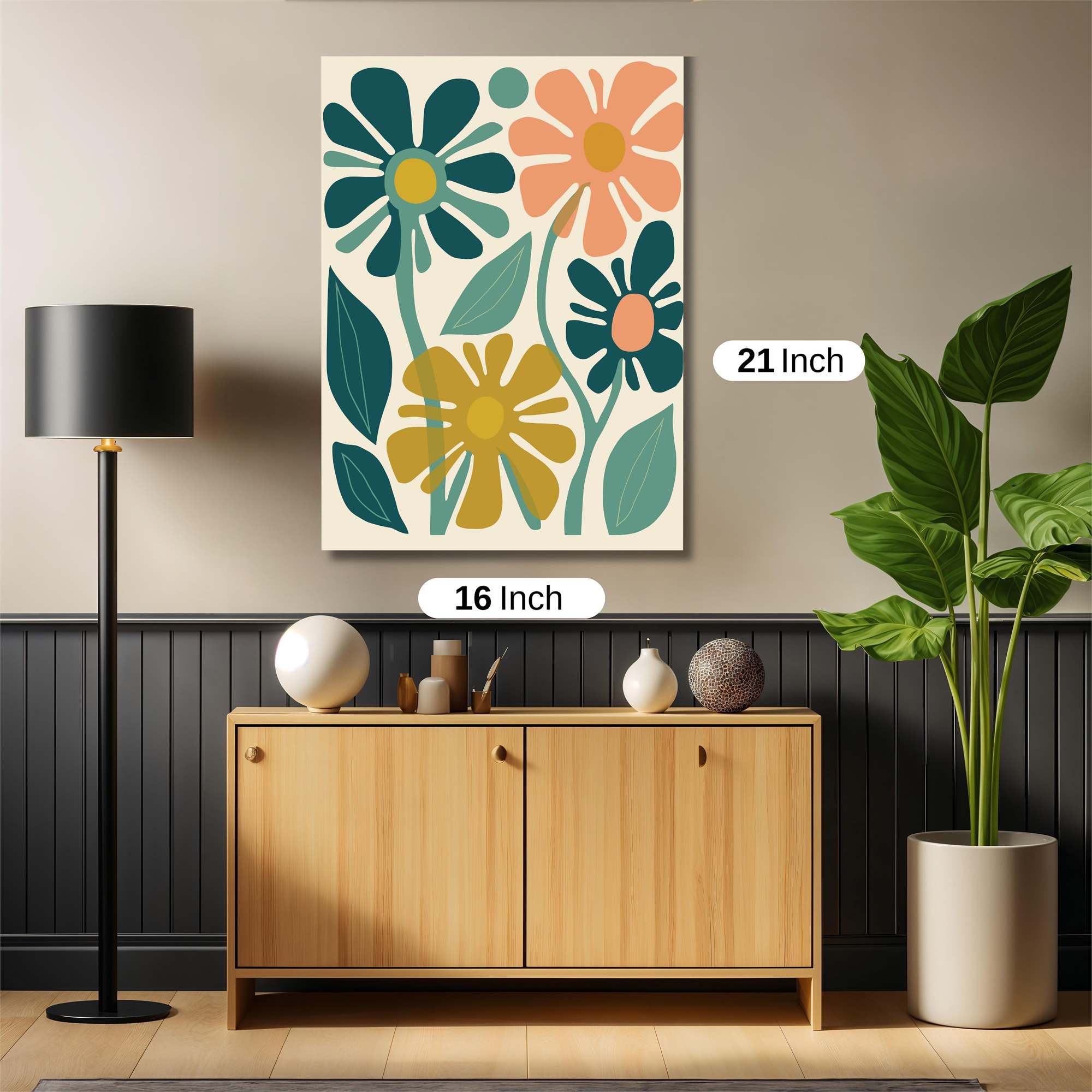 Floral Harmony Safe Wall Magnetic / M