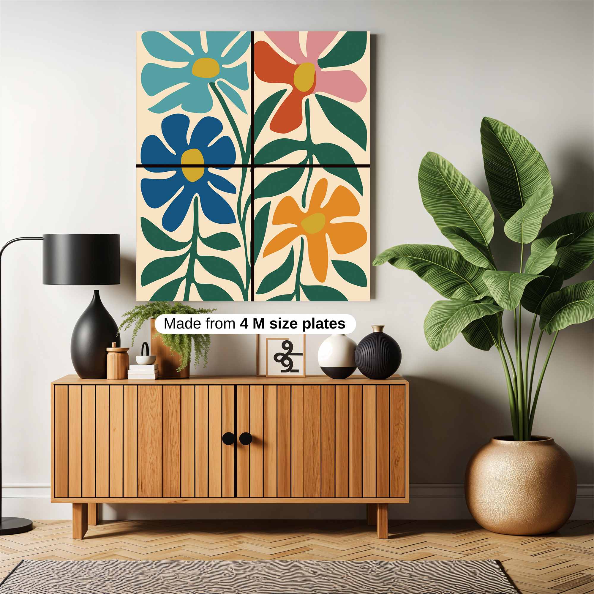 Floral Fiesta Safe Wall Magnetic / M